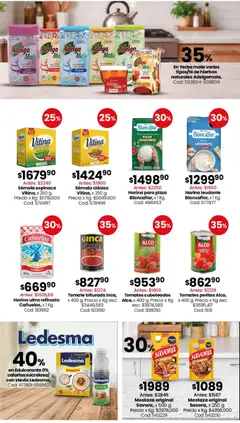 Vista previa Coto - Ofertas Almacén y bebidas válido desde el 30.03.2026 | Página: 4 | Productos: Harina, Yerba, Edulcorante, Pizza