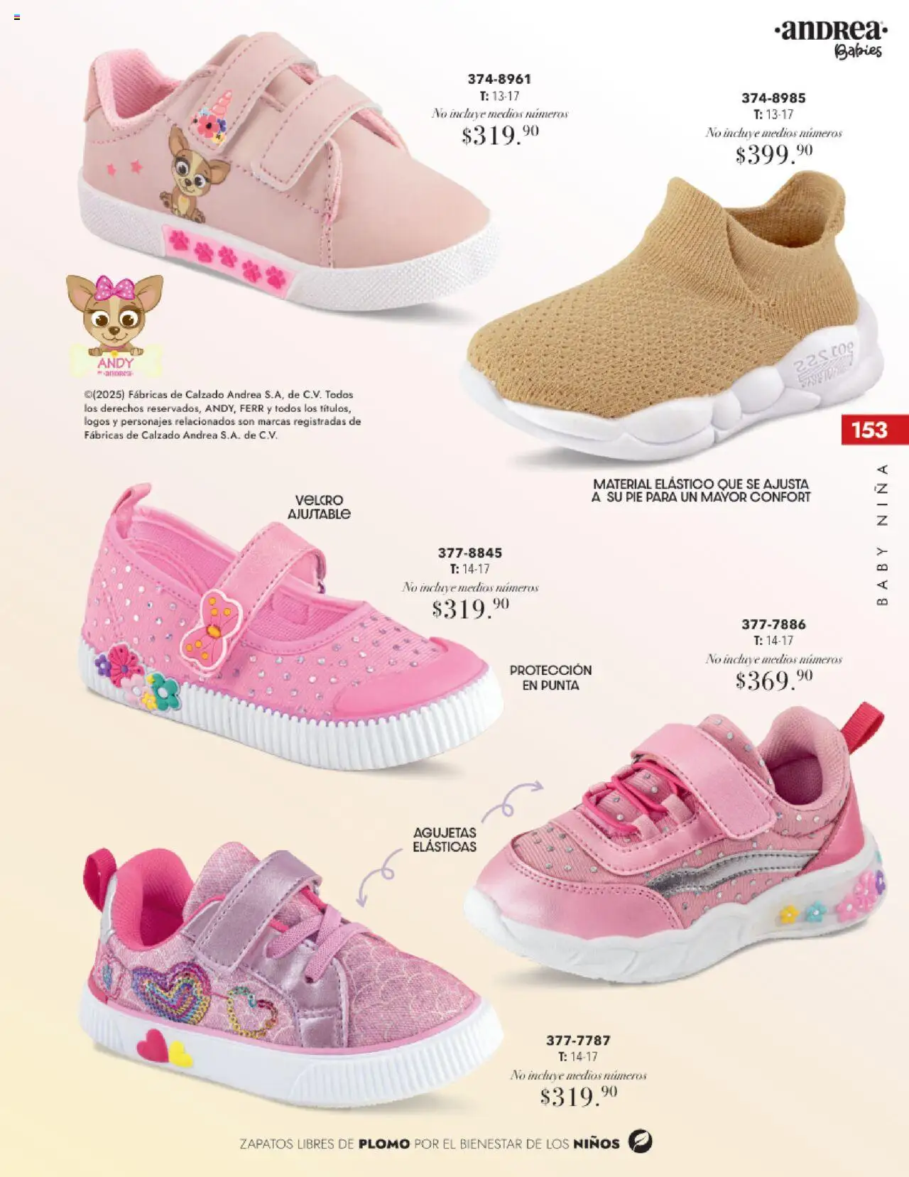 Nuevas ofertas de Andrea válidas en toda la República Mexicana desde el 17.08.2025. ¡Encuentra las mejores ofertas en Andrea - Catálogo Tropical Otoño / Invierno! | Página: 153 | Productos: Zapatos