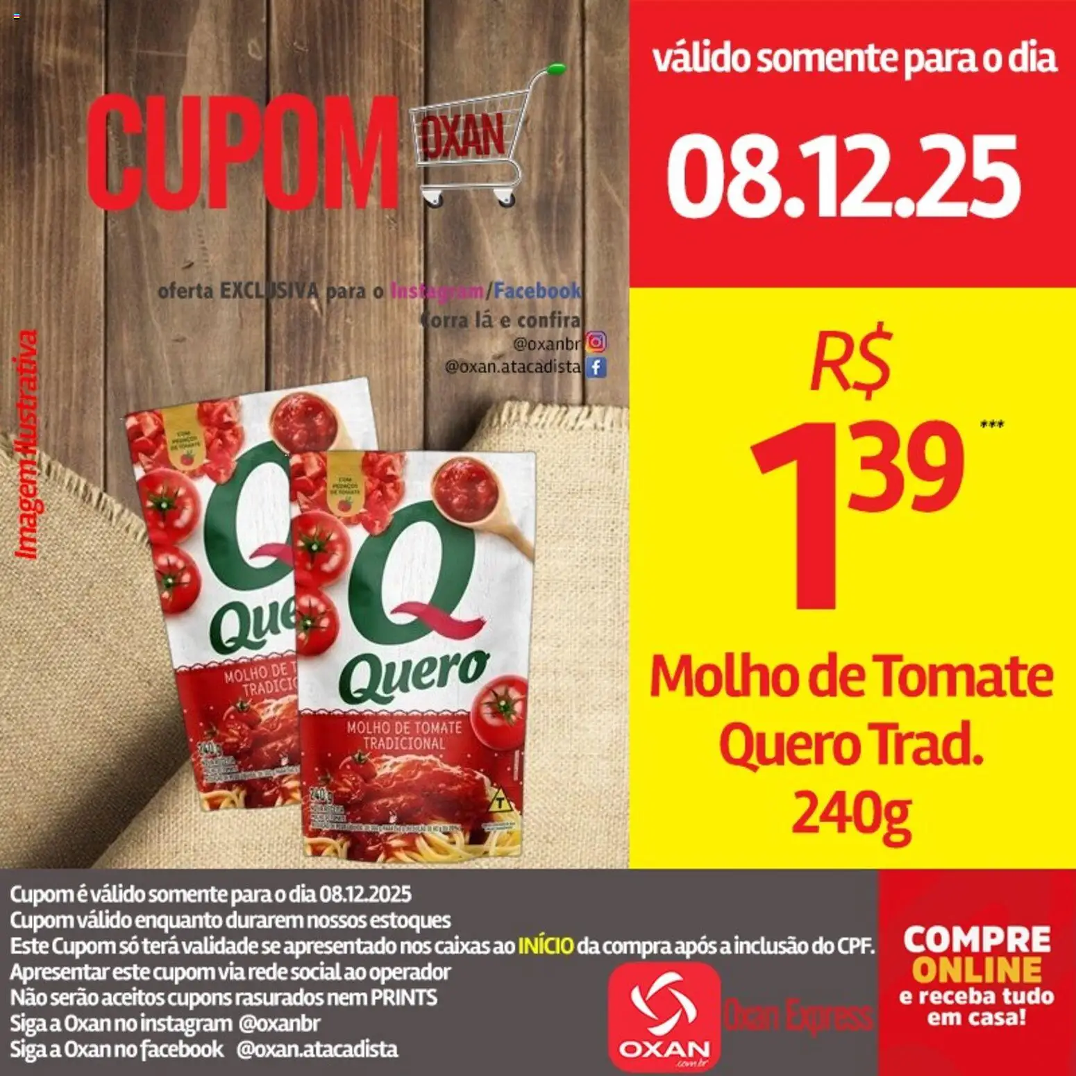 Oxan Atacadista Folheto - válido de 08.12.2025 | Página: 20 | Produtos: Molho de tomate