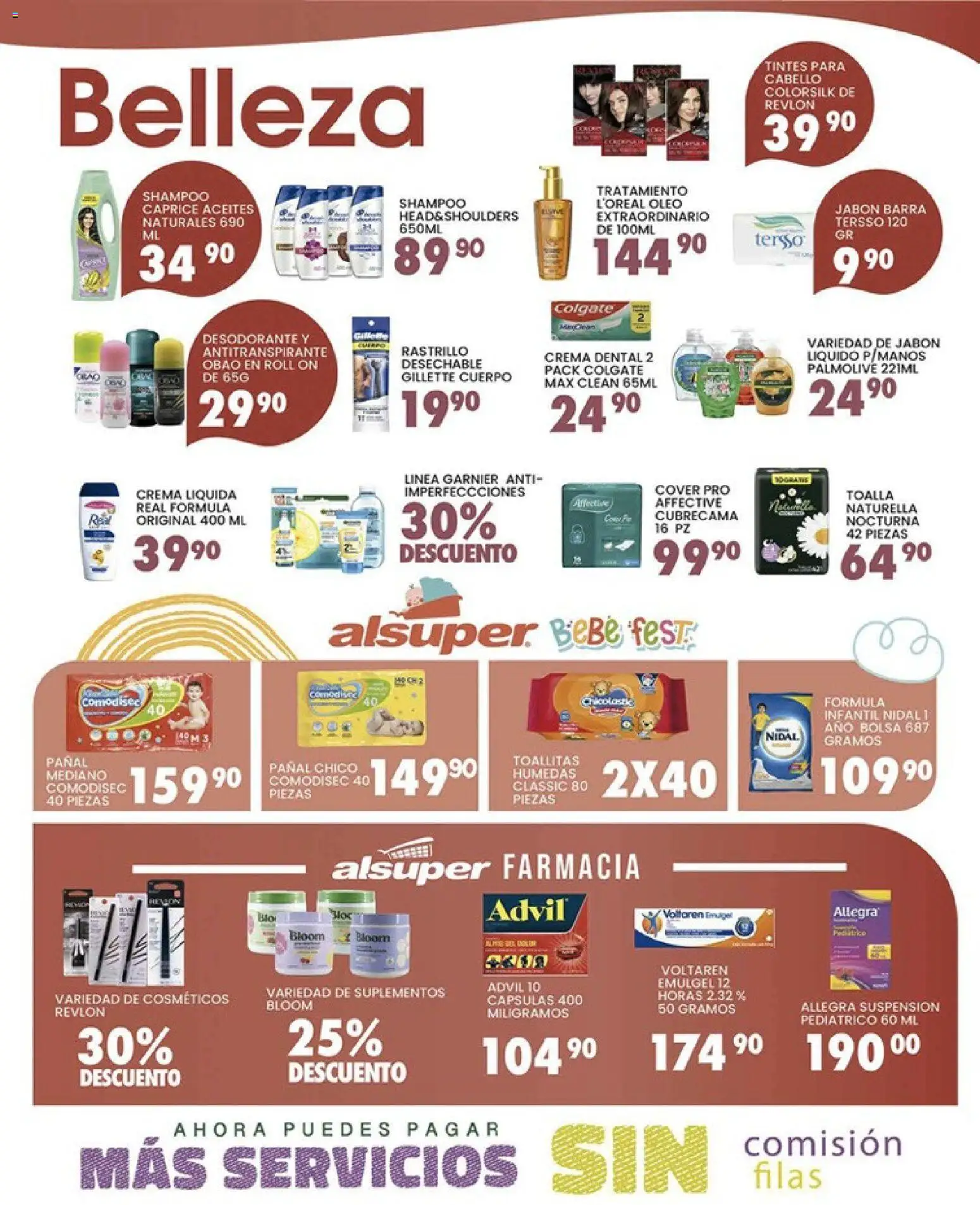 Nuevas ofertas de Alsuper válidas en toda la República Mexicana desde el 21.04.2026. ¡Encuentra las mejores ofertas en Alsuper folleto Casas Grandes! | Página: 4 | Productos: Antitranspirante, Jabón líquido, Crema, Toallitas húmedas