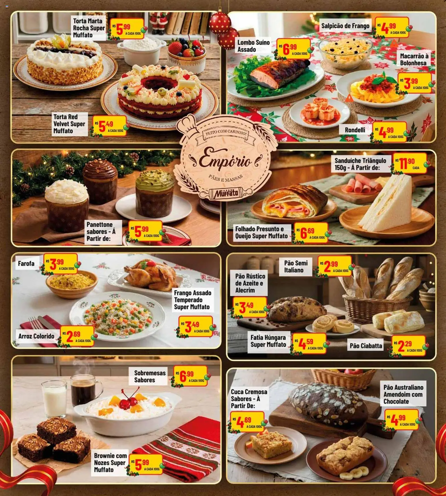 Super Muffato Folheto - válido de 13.12.2025 | Página: 23 | Produtos: Panettone, Nozes, Frango, Farofa