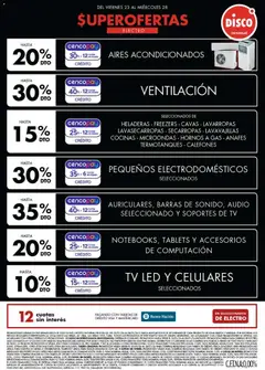 Vista previa Disco - Ofertas | Electro, T. Libre y más válido desde el 23.01.2026