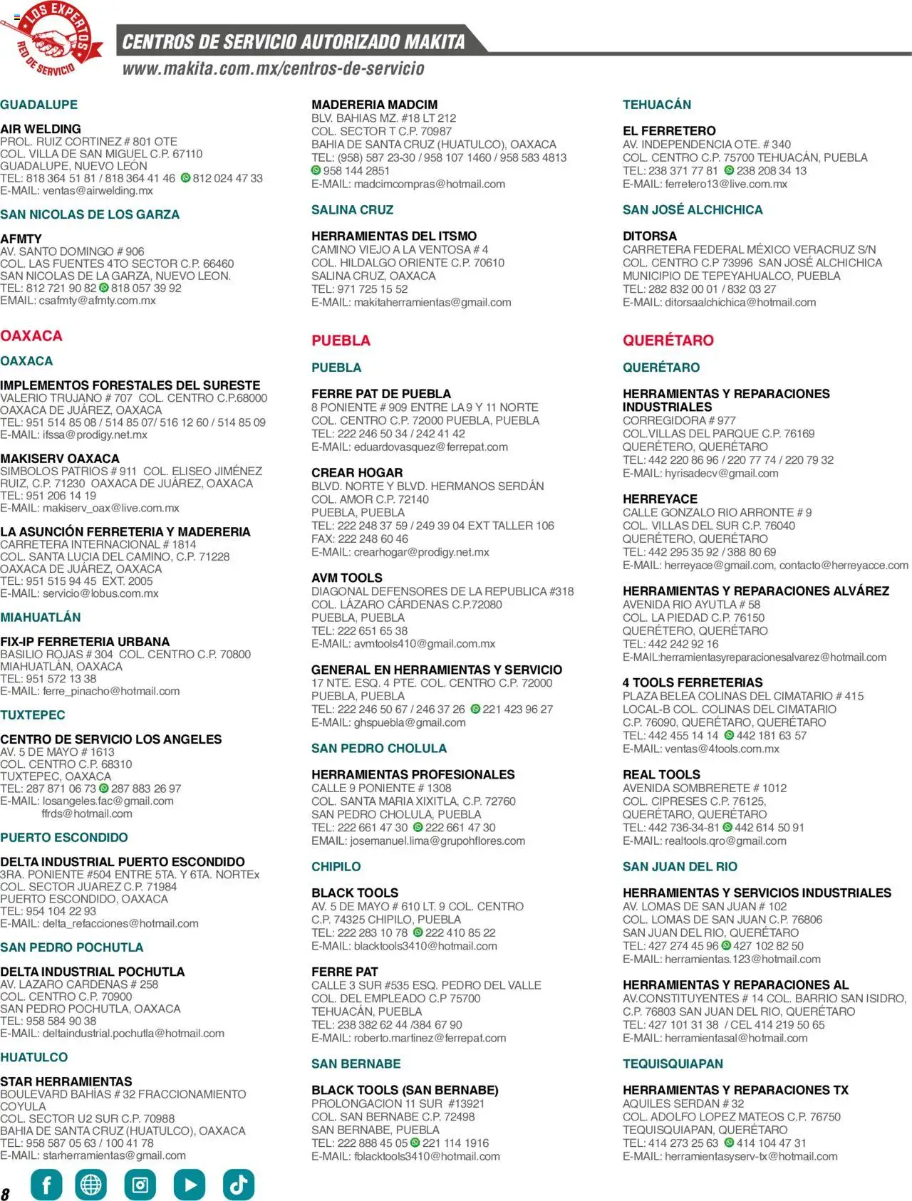 Nuevas ofertas de Makita válidas en toda la República Mexicana desde el 17.04.2024. ¡Encuentra las mejores ofertas en Makita catálogo ! | Página: 8