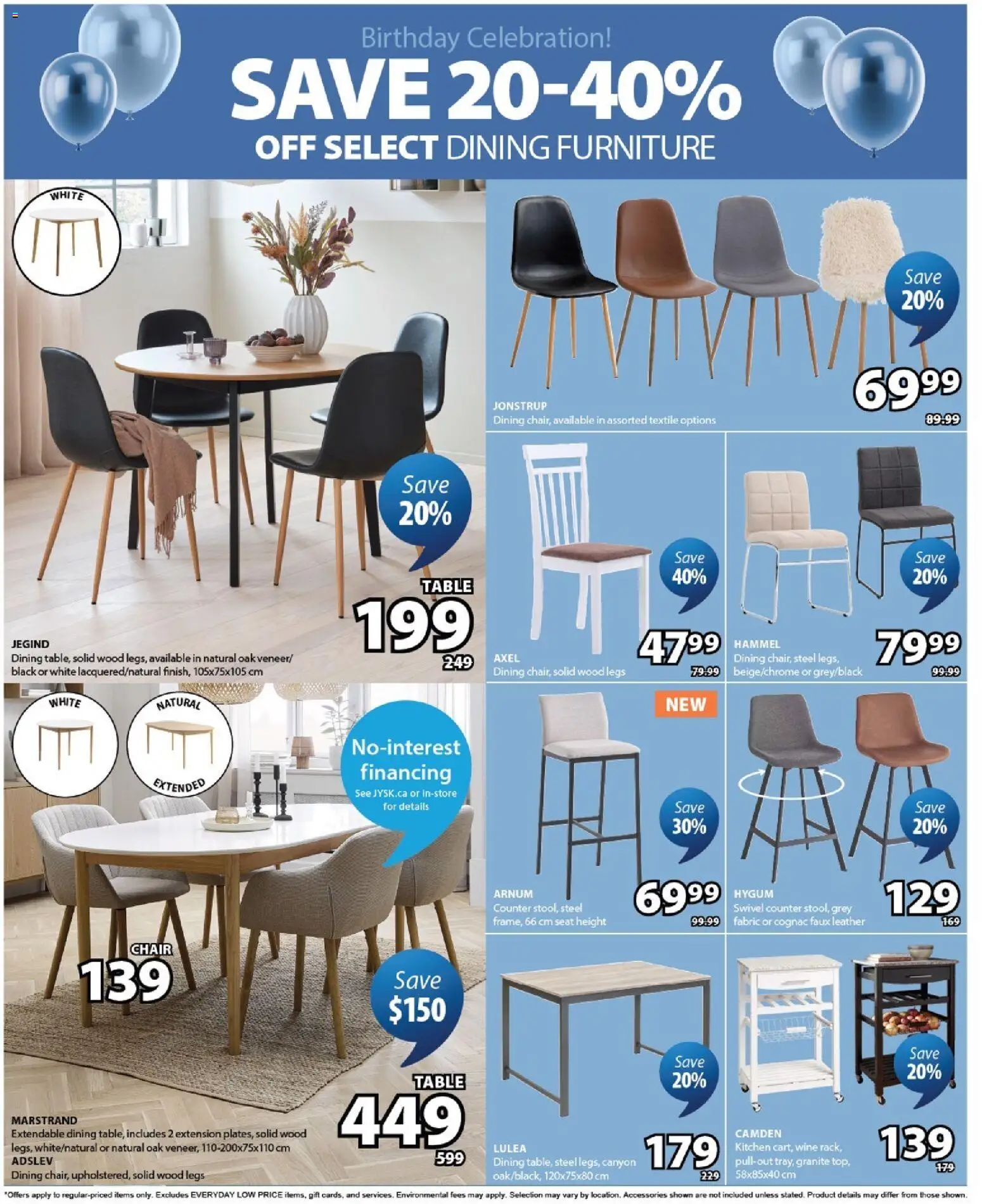 JYSK flyer valid from 26.03.2026 | Page: 3 | Products: Table, Chair, Wine