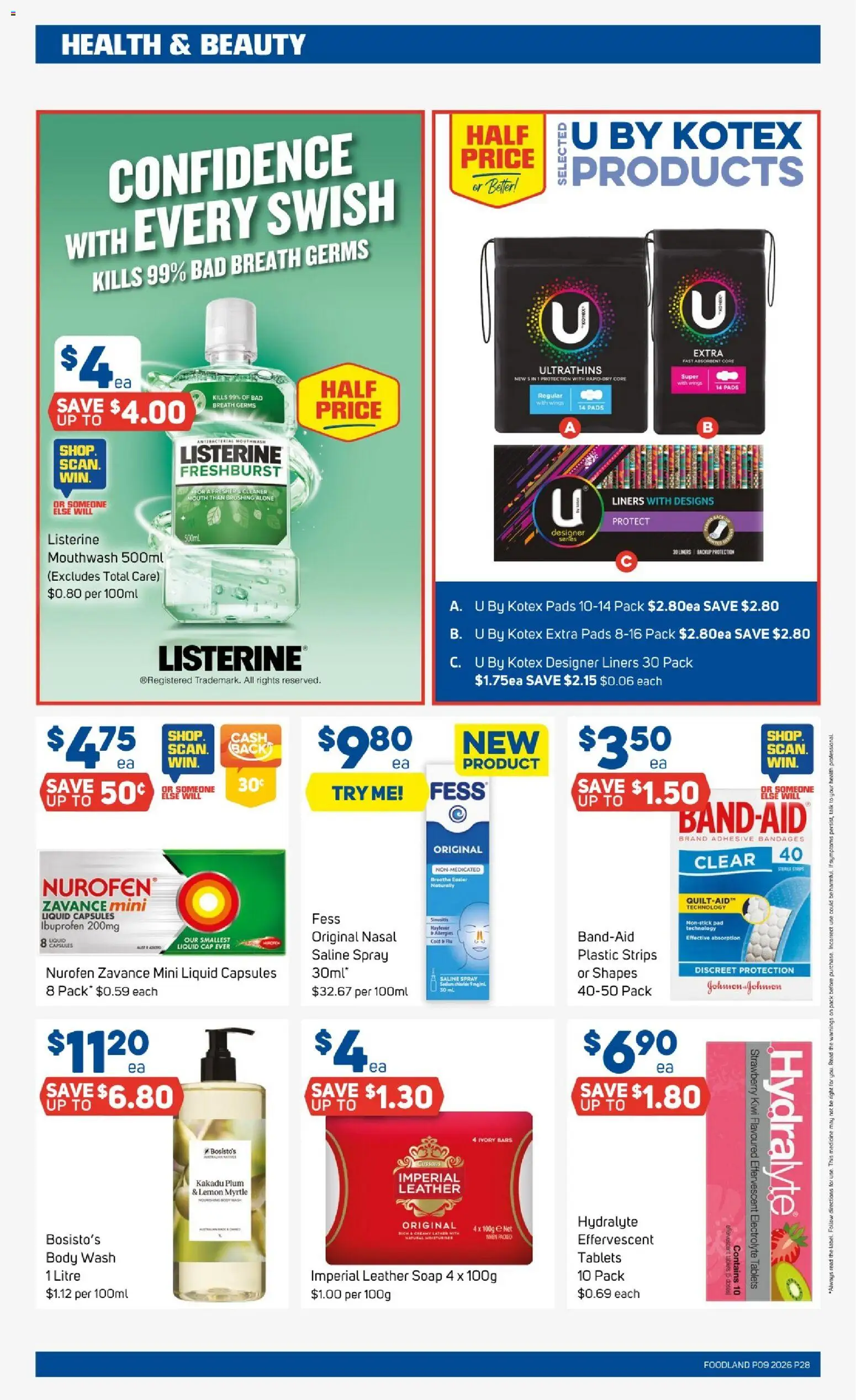 Foodland catalogue - valid from 25.02.2026 | Page: 28 | Products: Cleaner, Moisturiser, Lemon, Tablets