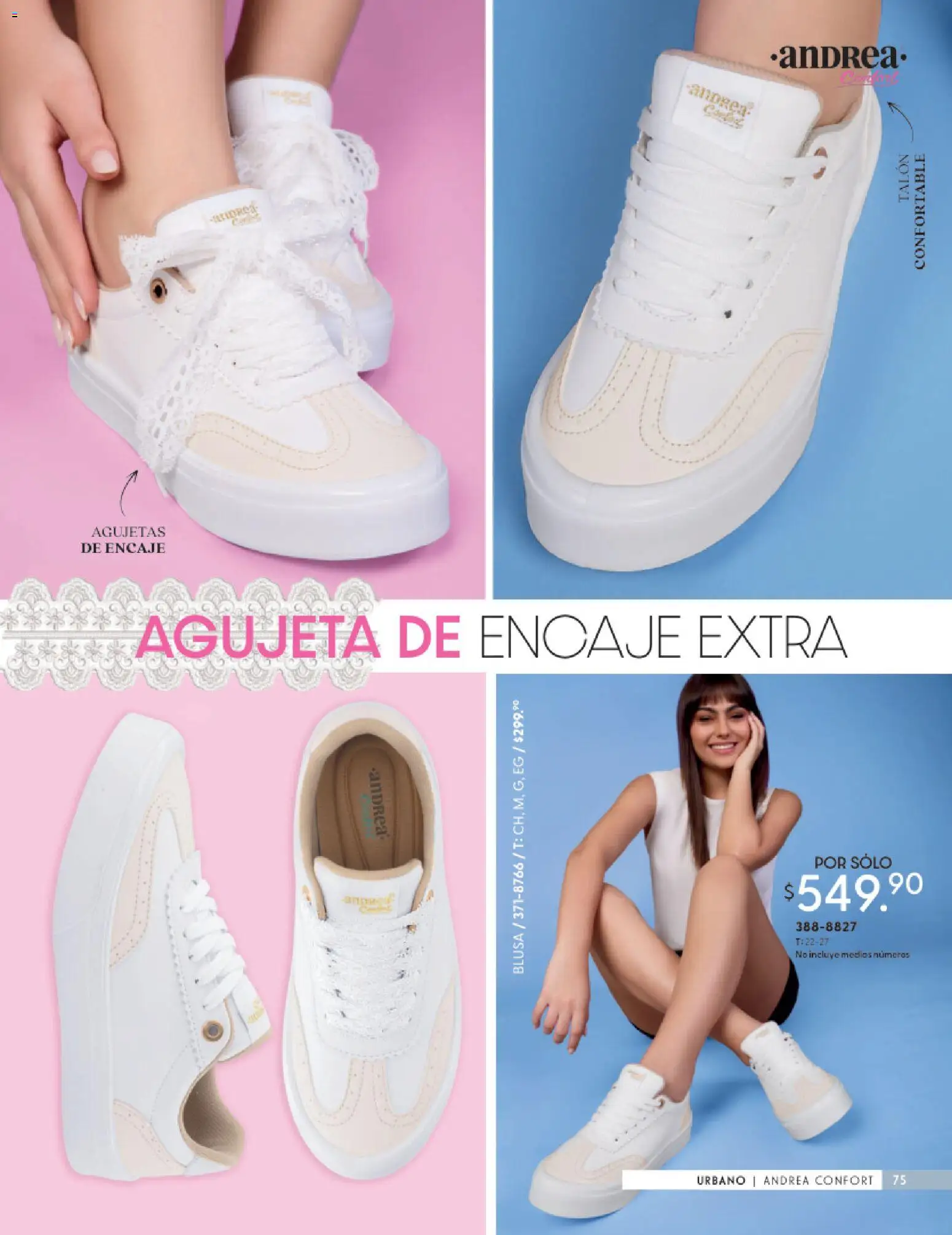 Nuevas ofertas de Andrea válidas en toda la República Mexicana desde el 25.01.2026. ¡Encuentra las mejores ofertas en Andrea catálogo Calzado Confort ! | Página: 75 | Productos: Blusa