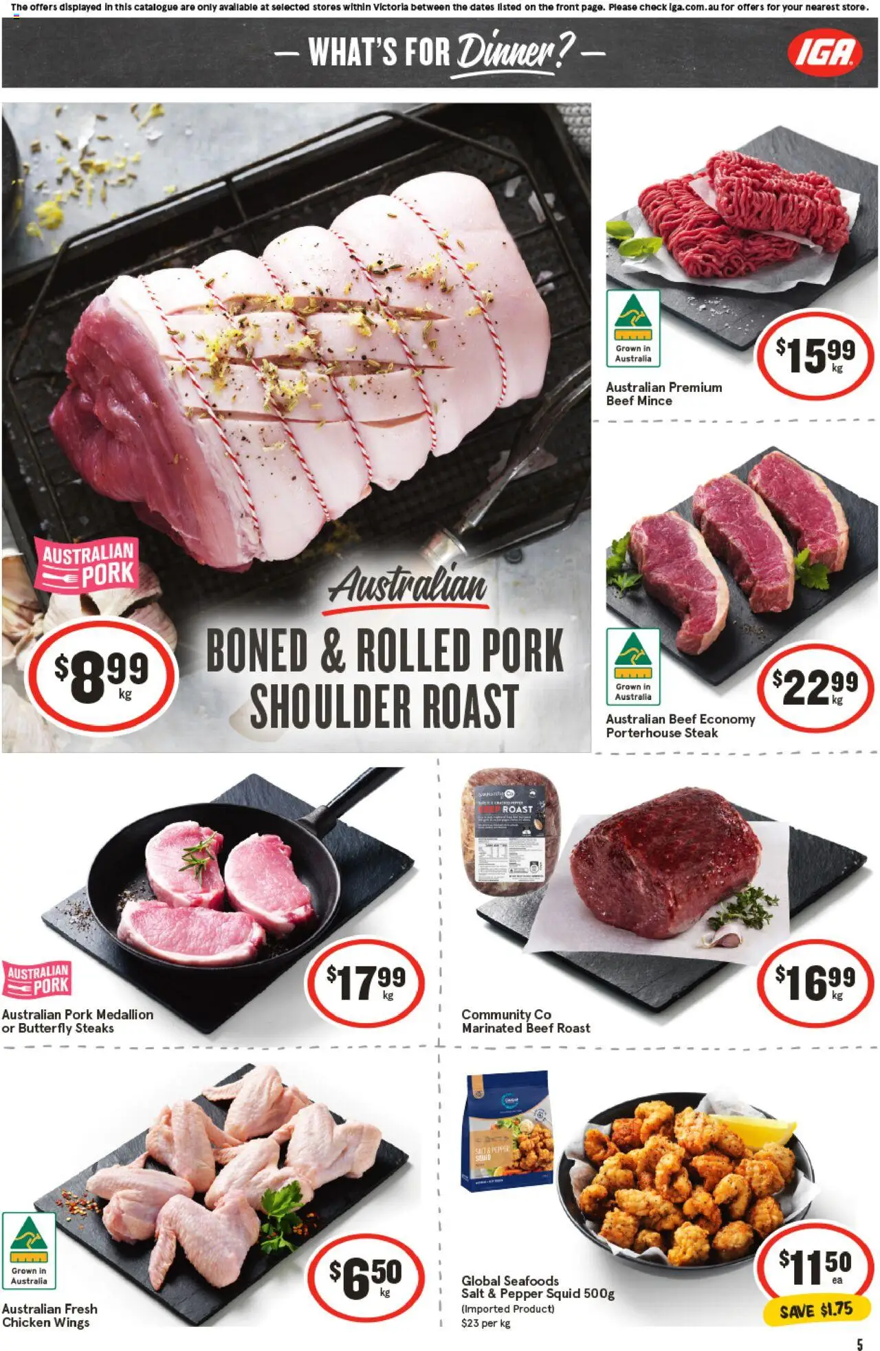 IGA catalogue - valid from 20.08.2025 | Page: 5 | Products: Butter, Herb, Salad, Potatoes