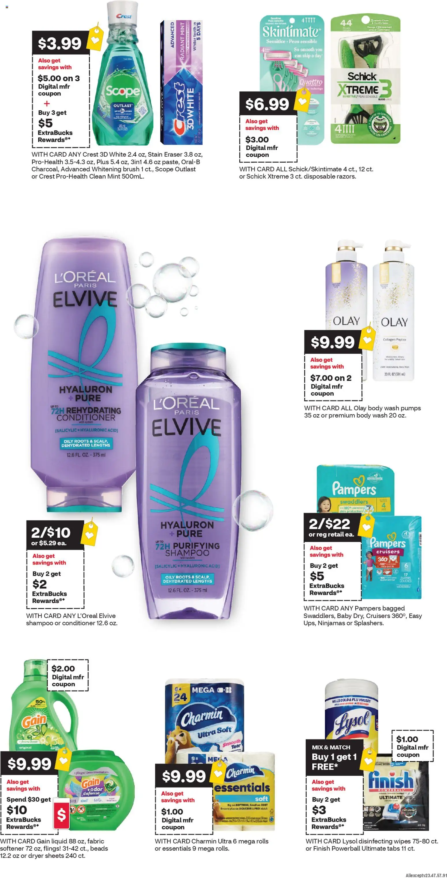 CVS Pharmacy Weekly Ad - MA - valid from 05.04.2026 | Page: 2 | Products: Eraser, Shampoo, Conditioner, Body Wash