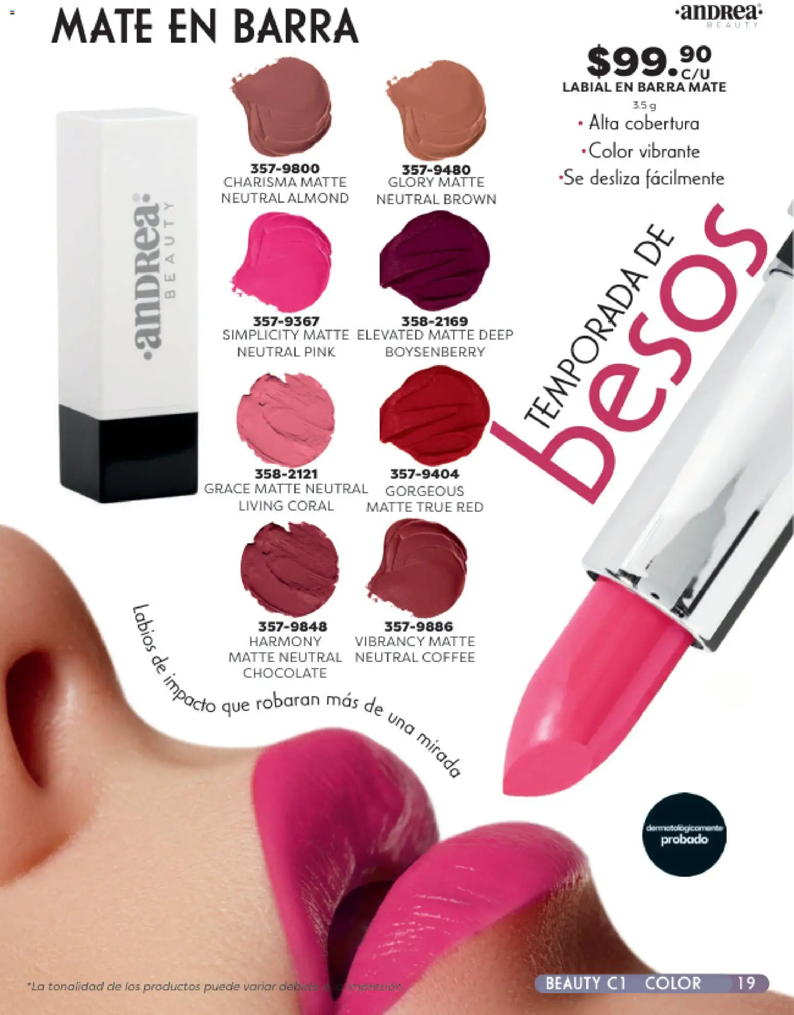 Nuevas ofertas de Andrea válidas en toda la República Mexicana desde el 25.01.2026. ¡Encuentra las mejores ofertas en Andrea catálogo Beauty! | Página: 19 | Productos: Chocolate, Barra, Mate