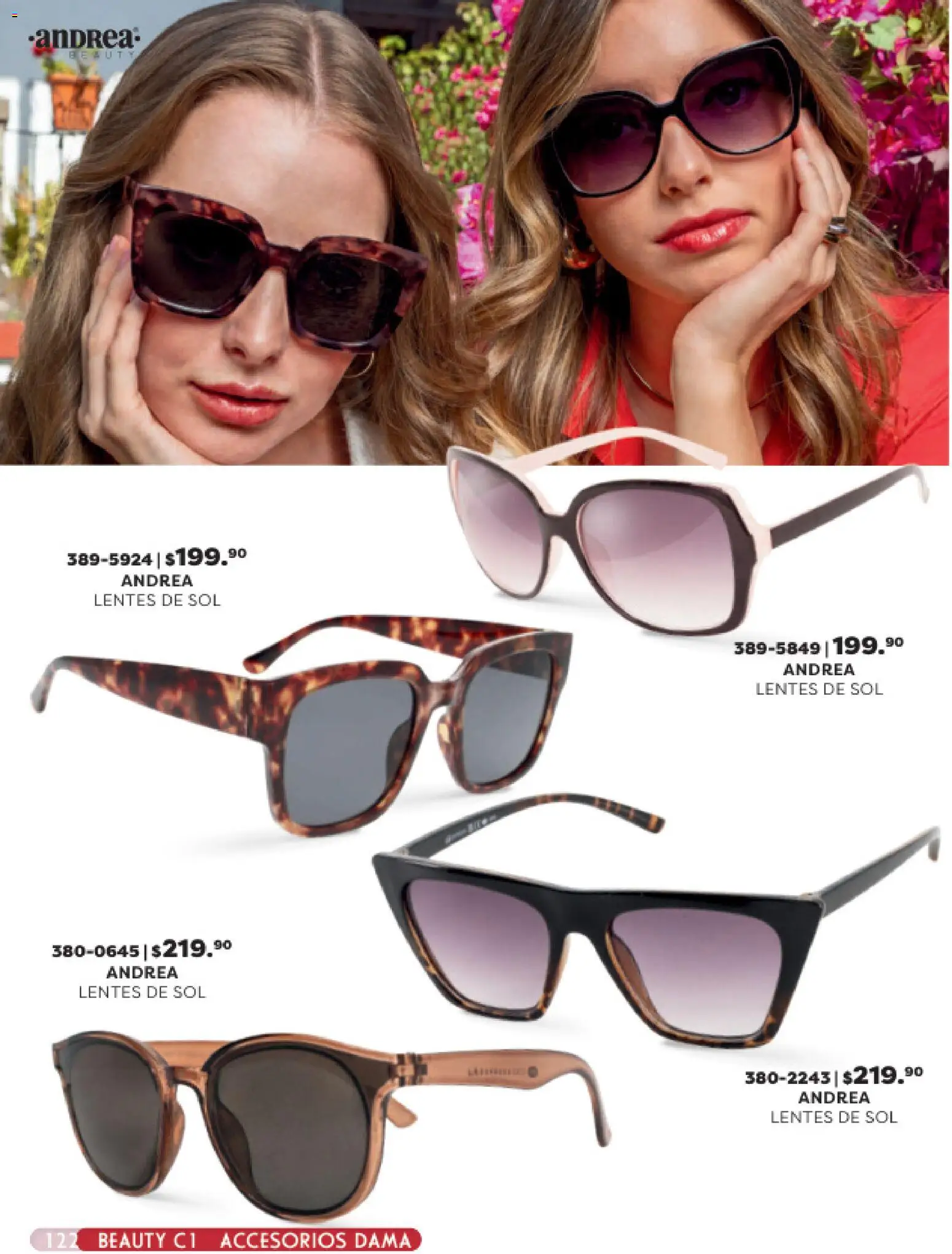 Nuevas ofertas de Andrea válidas en toda la República Mexicana desde el 25.01.2026. ¡Encuentra las mejores ofertas en Andrea catálogo Beauty! | Página: 122 | Productos: Lentes, Lentes de sol