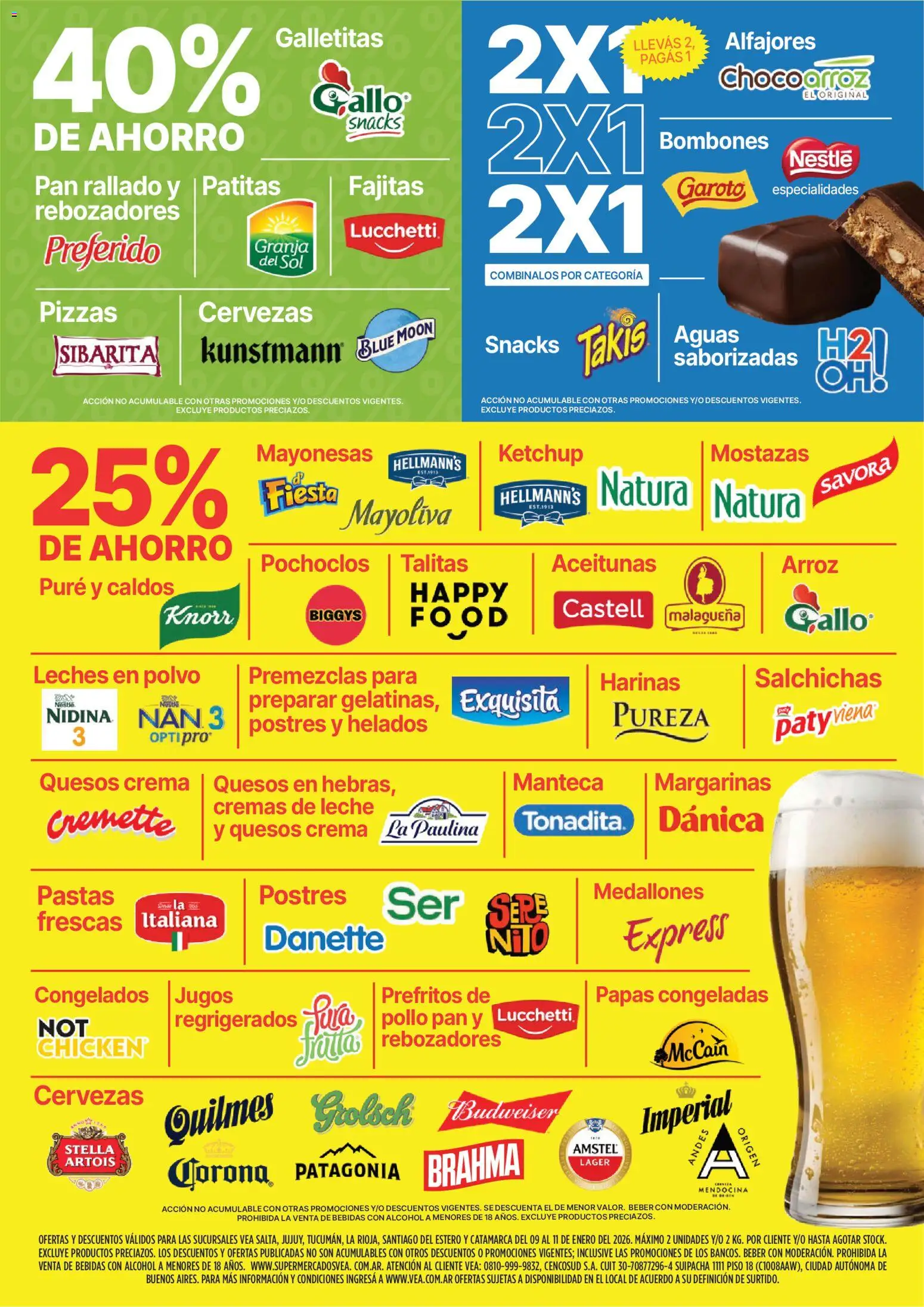 Vea - Oferta fin de semana │ válido desde el 09.01.2026 | Página: 6 | Productos: Polvo, Leche, Arroz, Pan rallado