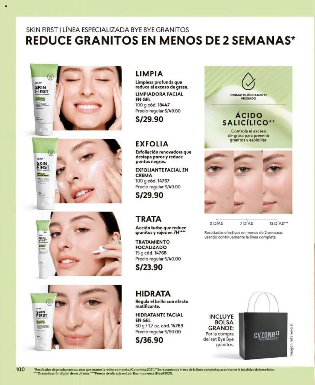 Catálogo CyZone válido desde 24.10.2025 | Página: 112 | Productos: Exfoliante, Crema, Bolsa