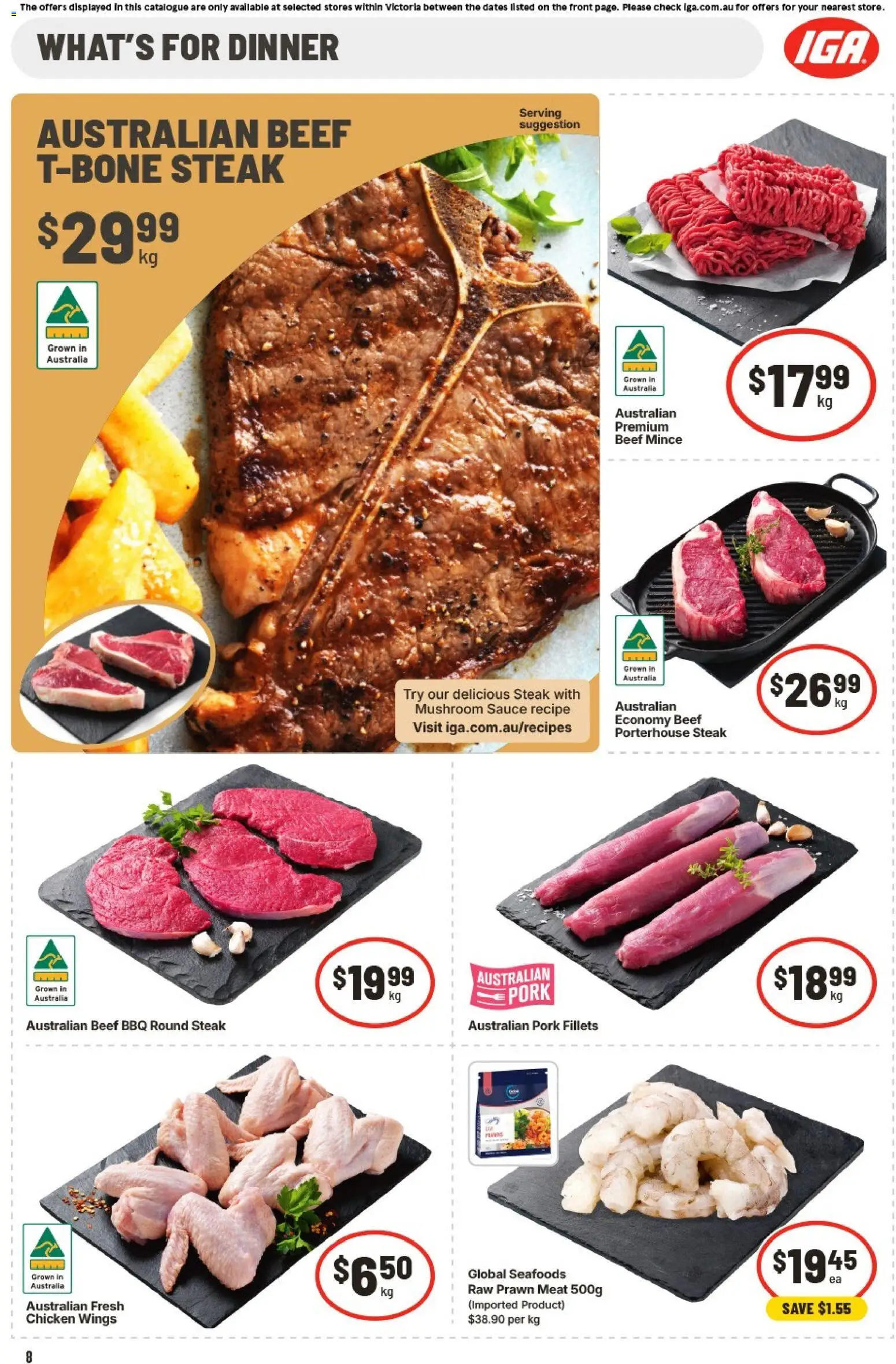 IGA catalogue - valid from 28.01.2026 | Page: 8 | Products: Powder, Chicken, Dog food, Turkey