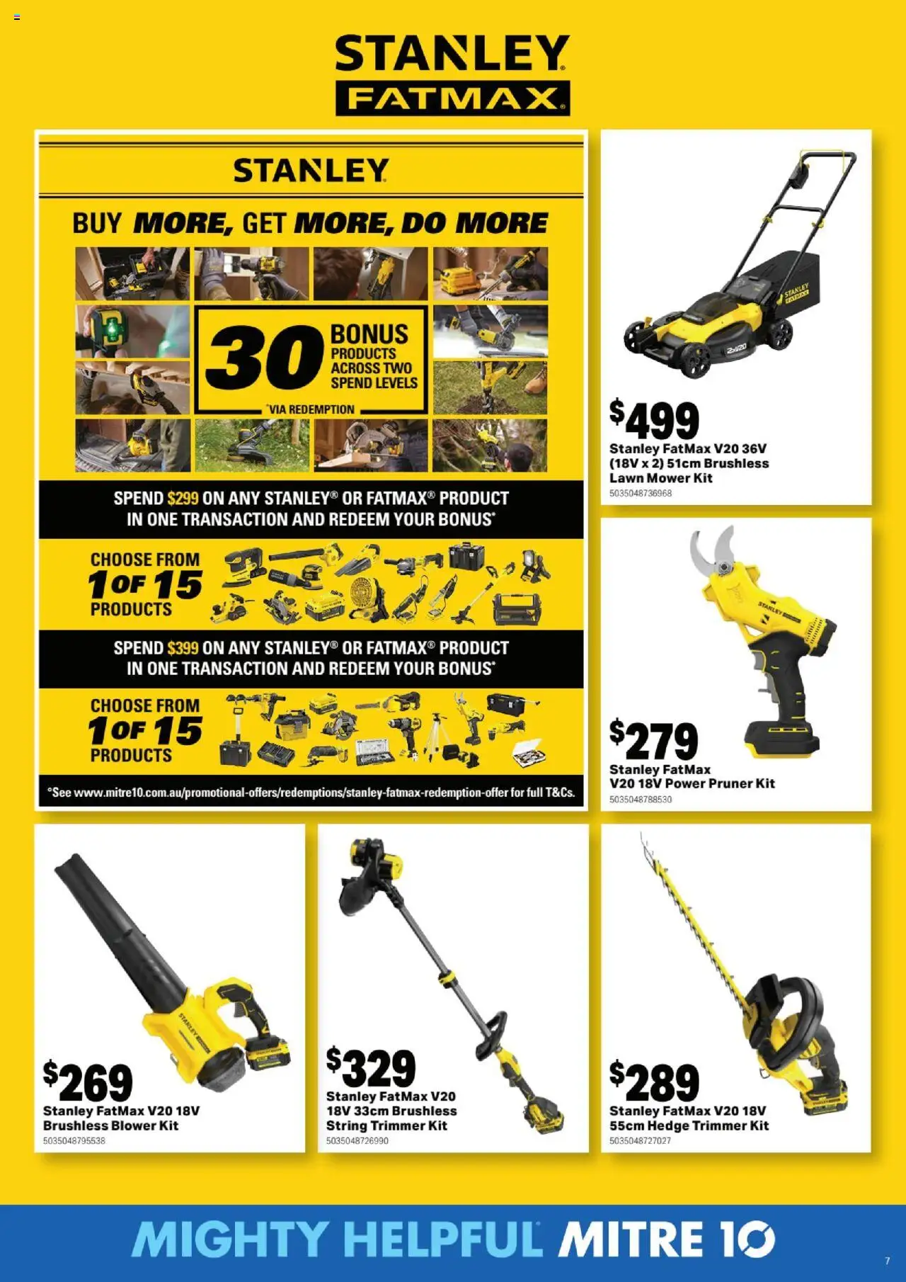 Mitre 10 catalogue - valid from 13.08.2025 | Page: 7 | Products: Lawn mower, Mower