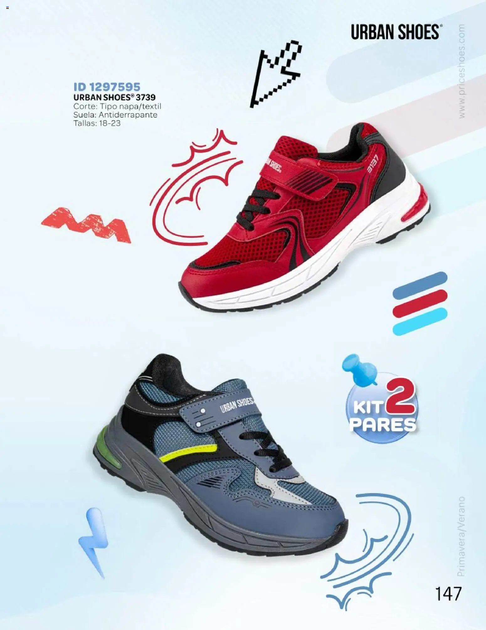 Nuevas ofertas de Price Shoes válidas en toda la República Mexicana desde el 25.04.2026. ¡Encuentra las mejores ofertas en Price Shoes catálogo Kids todo en uno! | Página: 147