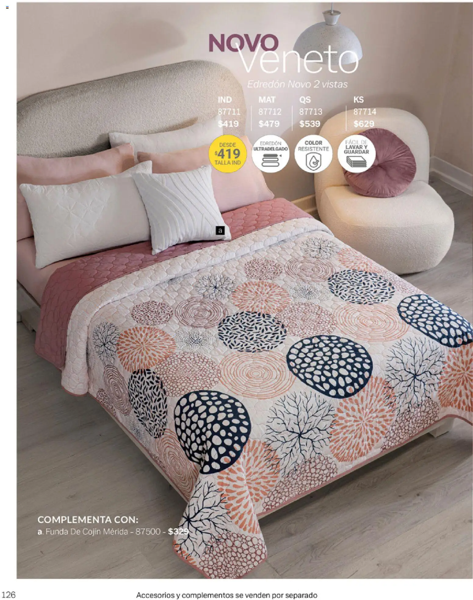 Nuevas ofertas de Vianney válidas en toda la República Mexicana desde el 06.03.2026. ¡Encuentra las mejores ofertas en Vianney catálogo Tu hogar, nuestra pasión! | Página: 128 | Productos: Funda