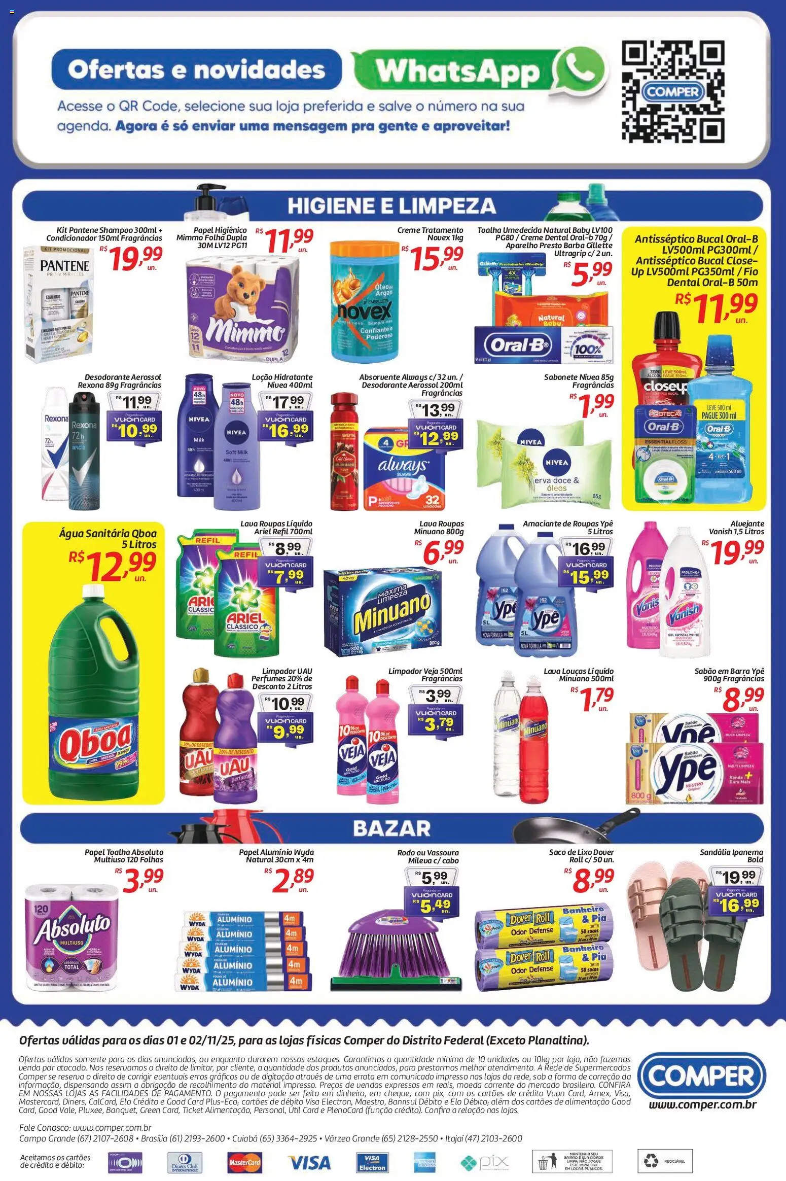 Comper Folheto - válido de 01.11.2025 | Página: 4 | Produtos: Desodorante, Vanish, Papel higiênico, Cabo