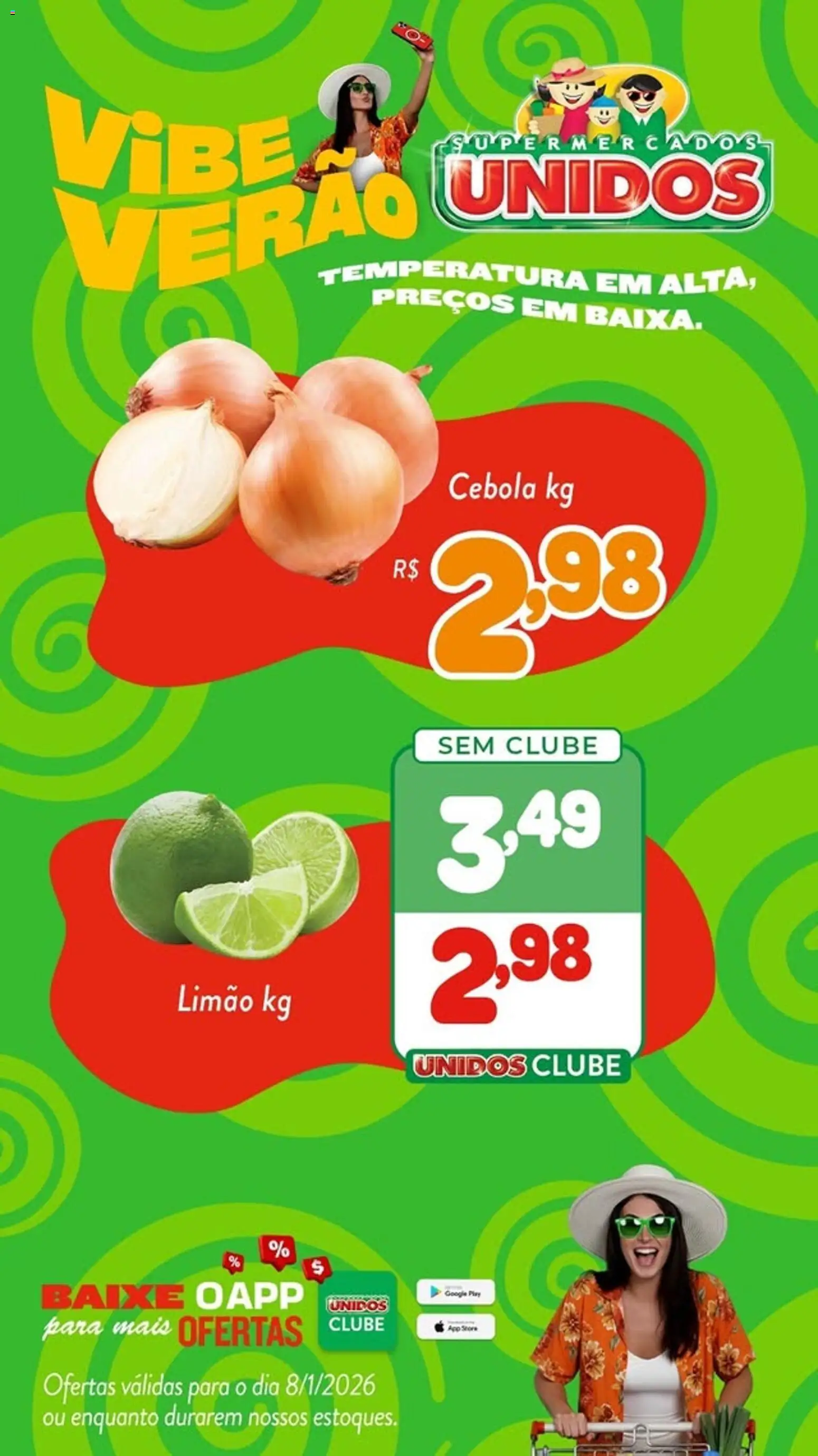 Supermercados Unidos Folheto - válido de 08.01.2026 | Página: 4 | Produtos: Cebola