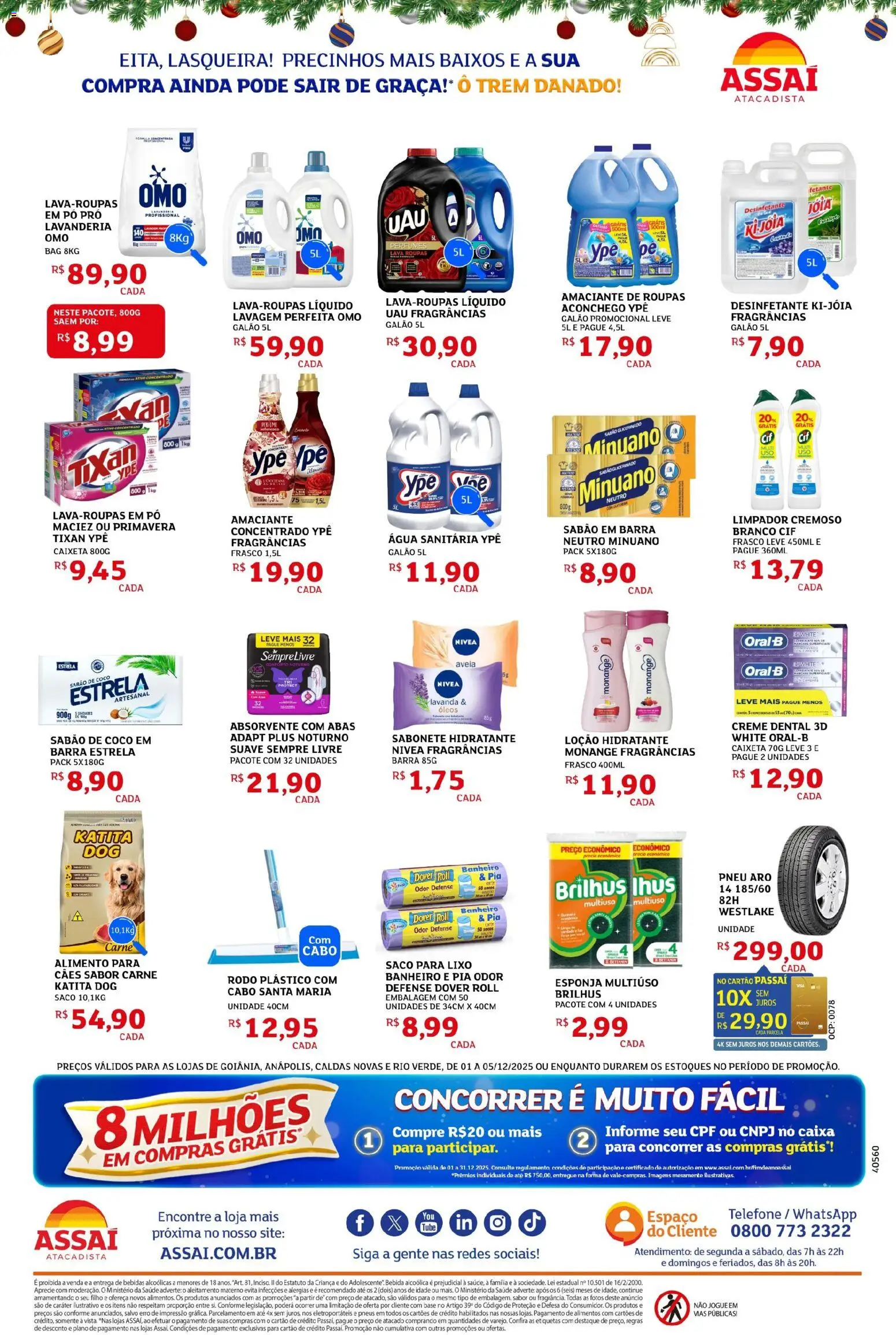 Assaí Atacadista Folheto - válido de 01.12.2025 | Página: 4 | Produtos: Cama, Creme, Pia, Creme dental