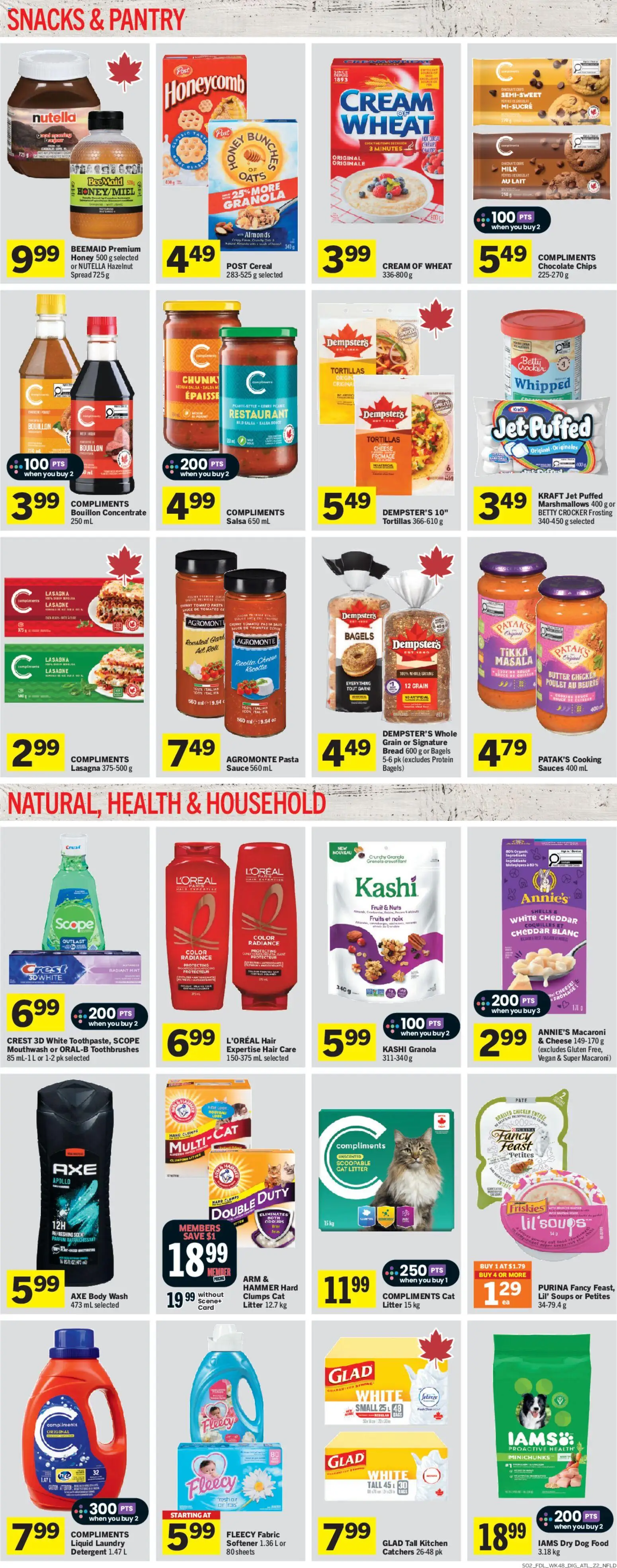 Foodland flyer valid from 26.03.2026 | Page: 9 | Products: Pasta, Detergent, Butter, Chocolate