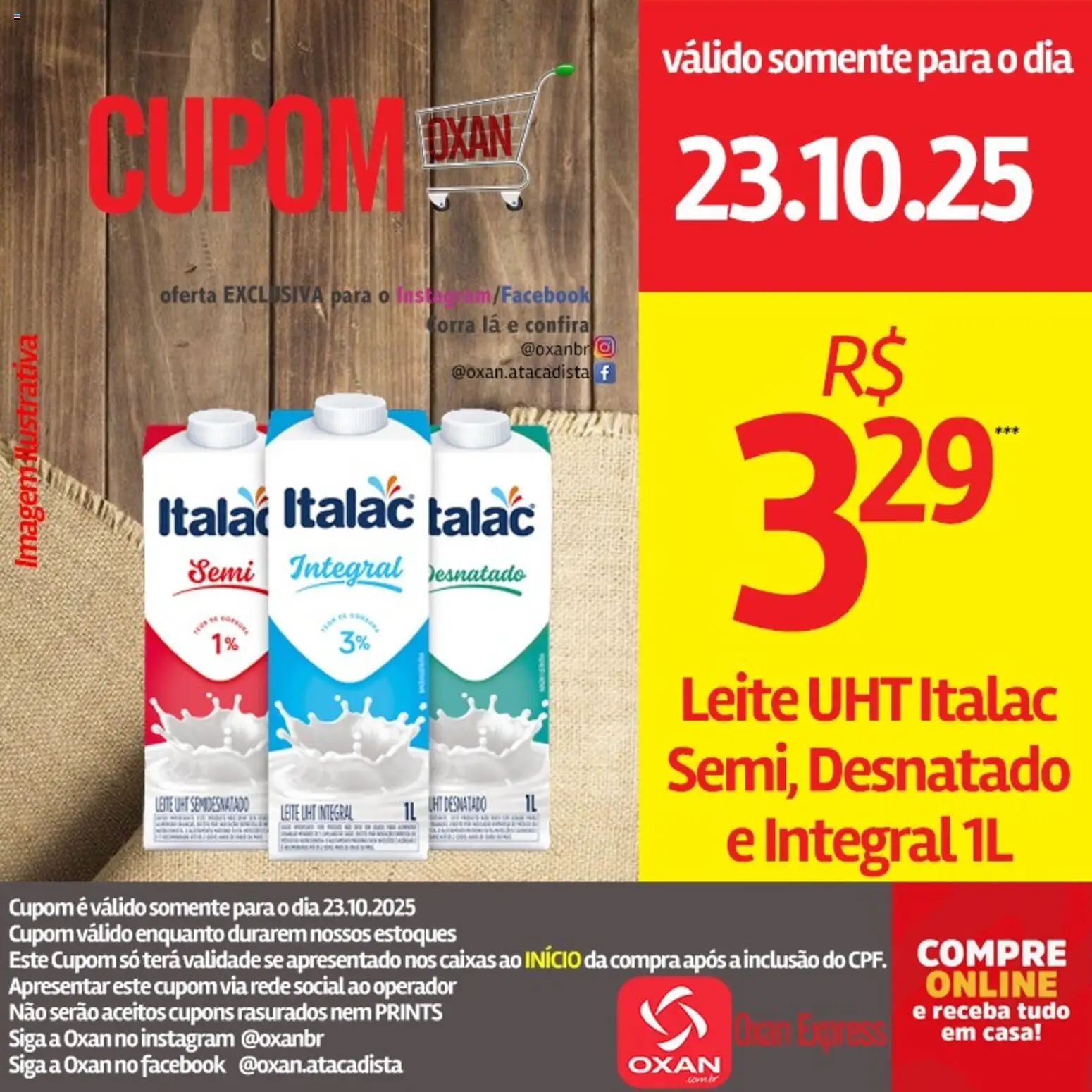 Oxan Atacadista Folheto - válido de 23.10.2025 | Página: 11 | Produtos: Leite