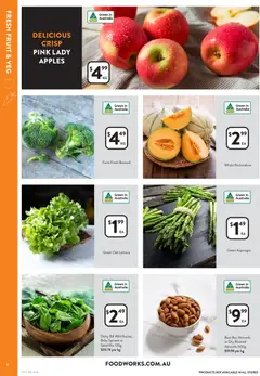 Preview of Foodworks Catalogue QLD - valid from 29.10.2025 | Page: 8 | Products: Almonds, Lettuce, Apples, Spinach