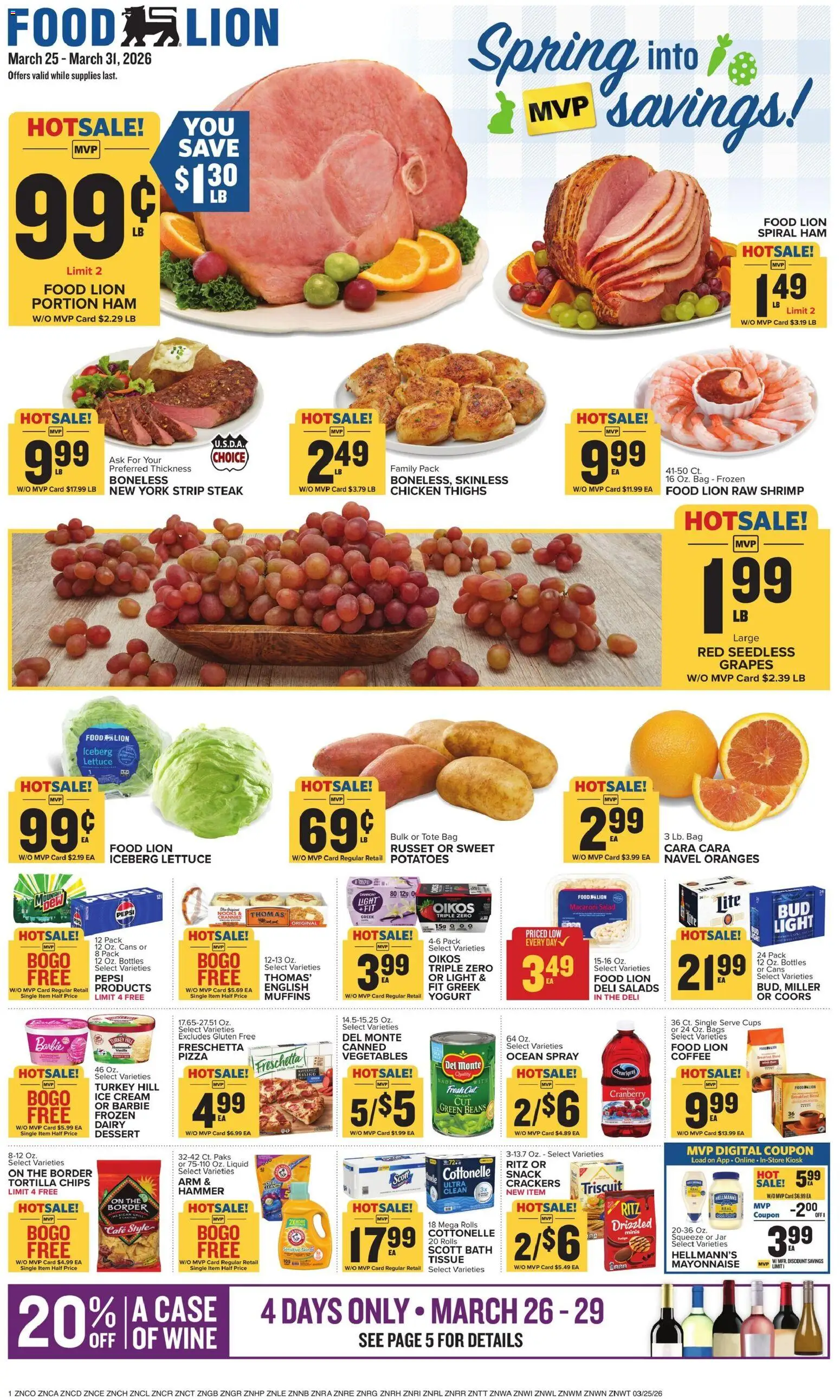 Food Lion Weekly Ad - valid from 25.03.2026 | Page: 1