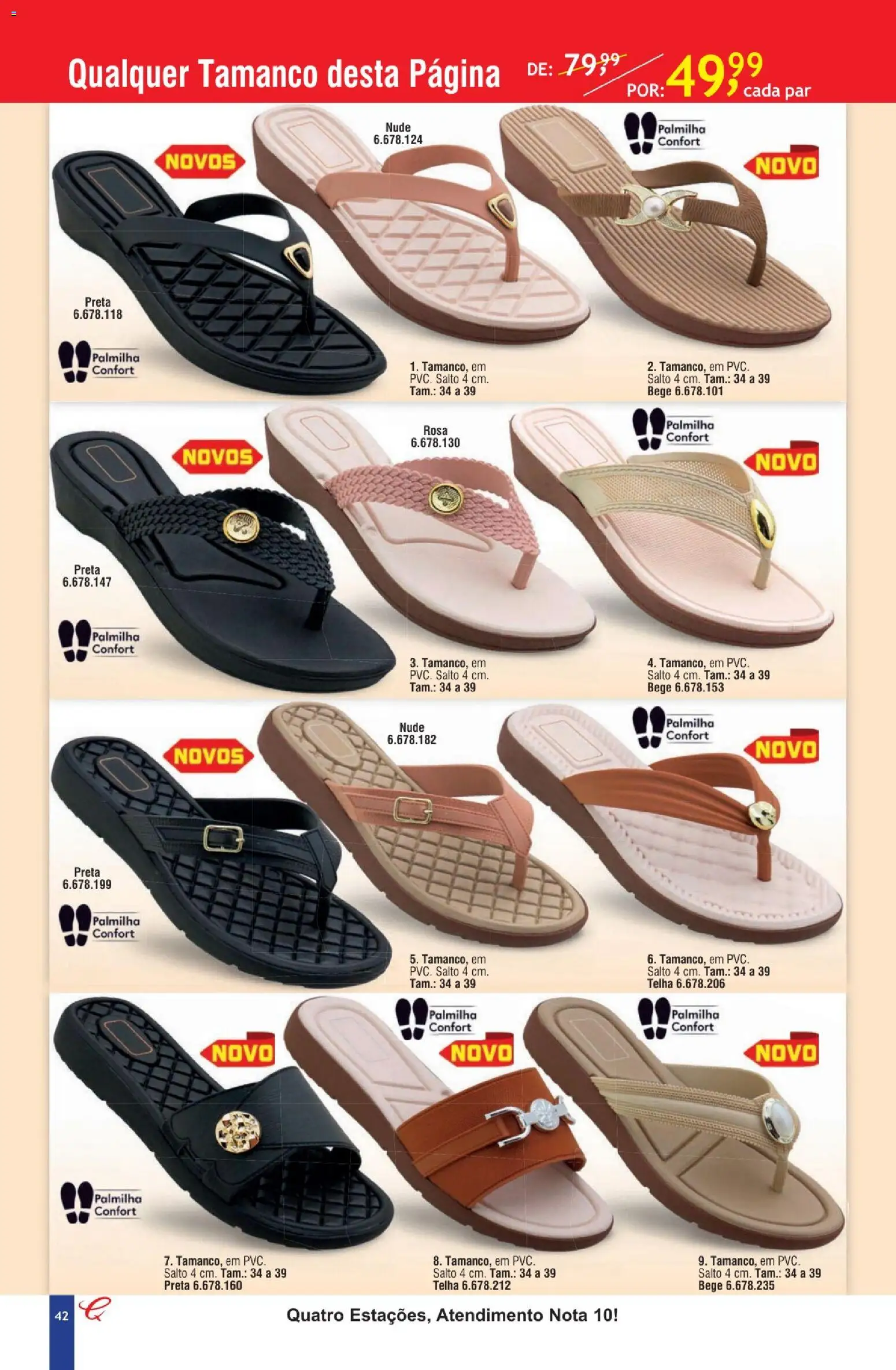 Quatro Estações Folheto - válido de 01.05.2026 | Página: 38 | Produtos: Palmilha