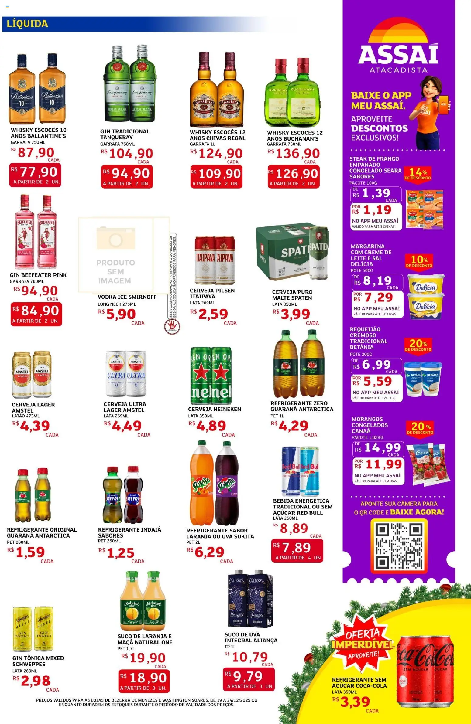 Assaí Atacadista Folheto - válido de 19.12.2025 | Página: 3 | Produtos: Whisky, Cerveja Heineken, Heineken, Margarina