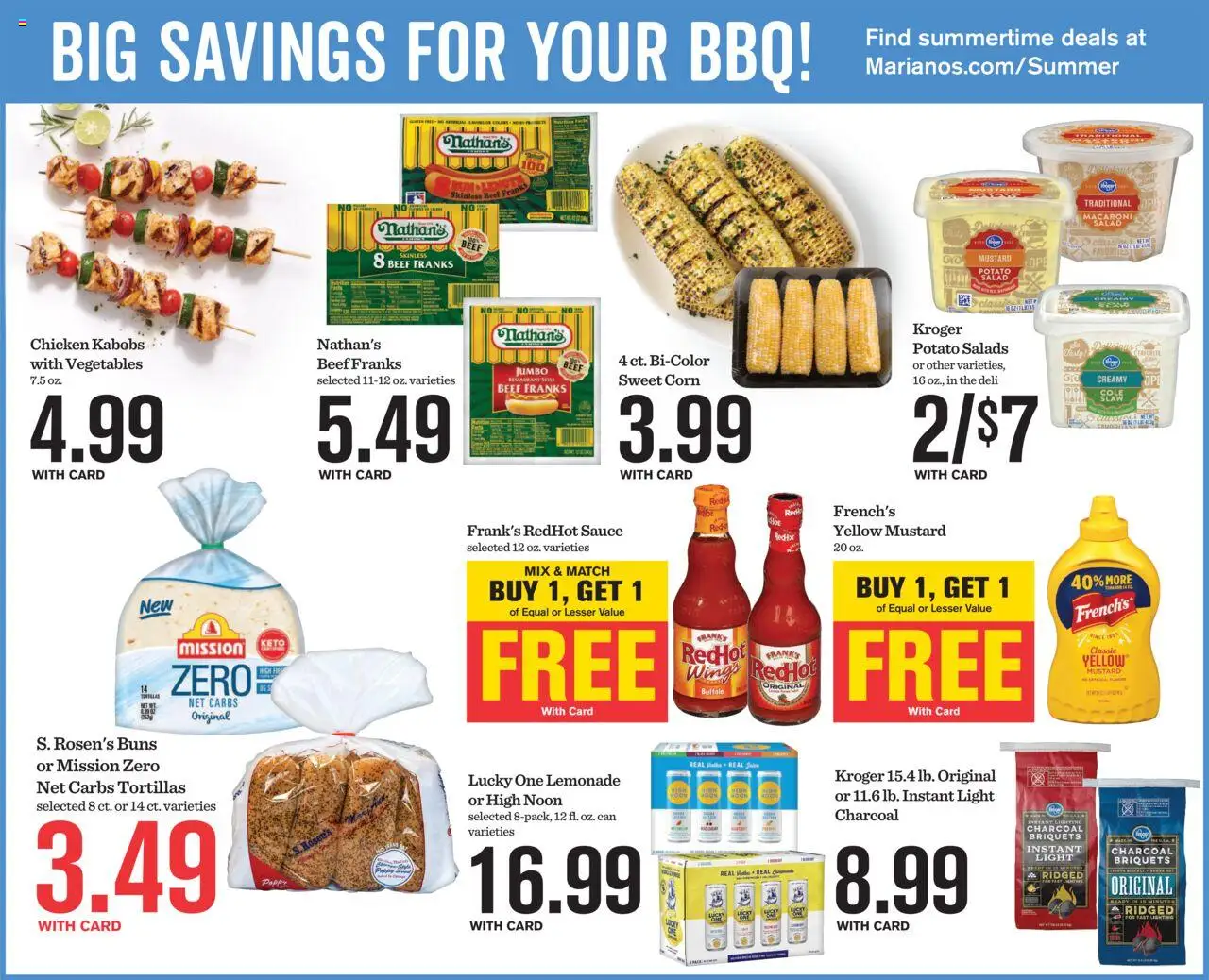 Mariano's Weekly Ad - valid from 13.08.2025 | Page: 8 | Products: Corn, Juice, Beef, Salad