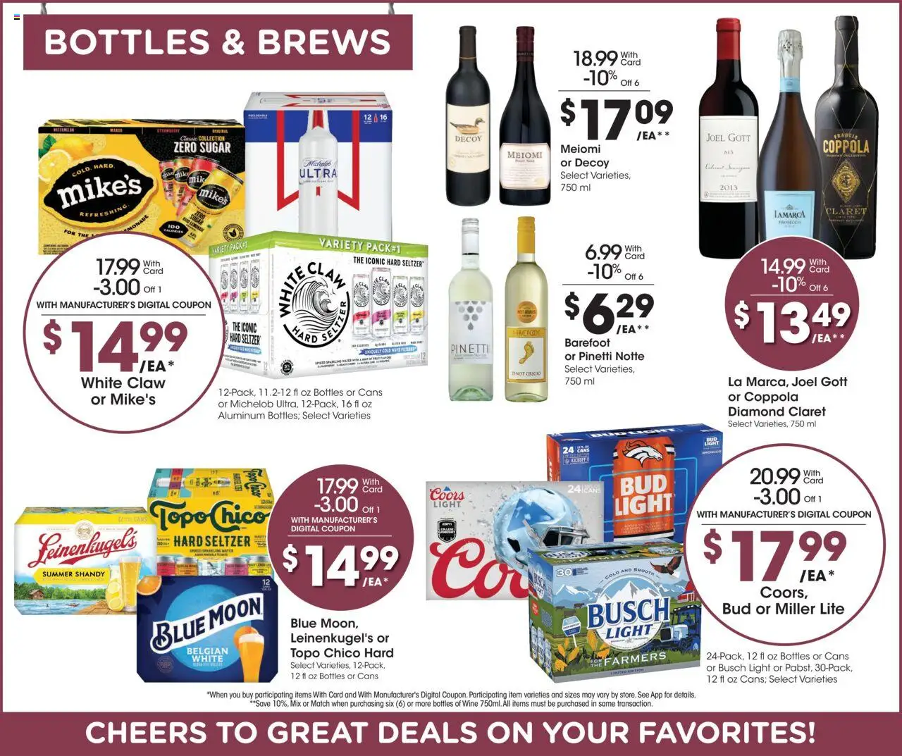 King Soopers Weekly Ad - valid from 06.08.2025 | Page: 12 | Products: Wine, Tea, Water, Sugar