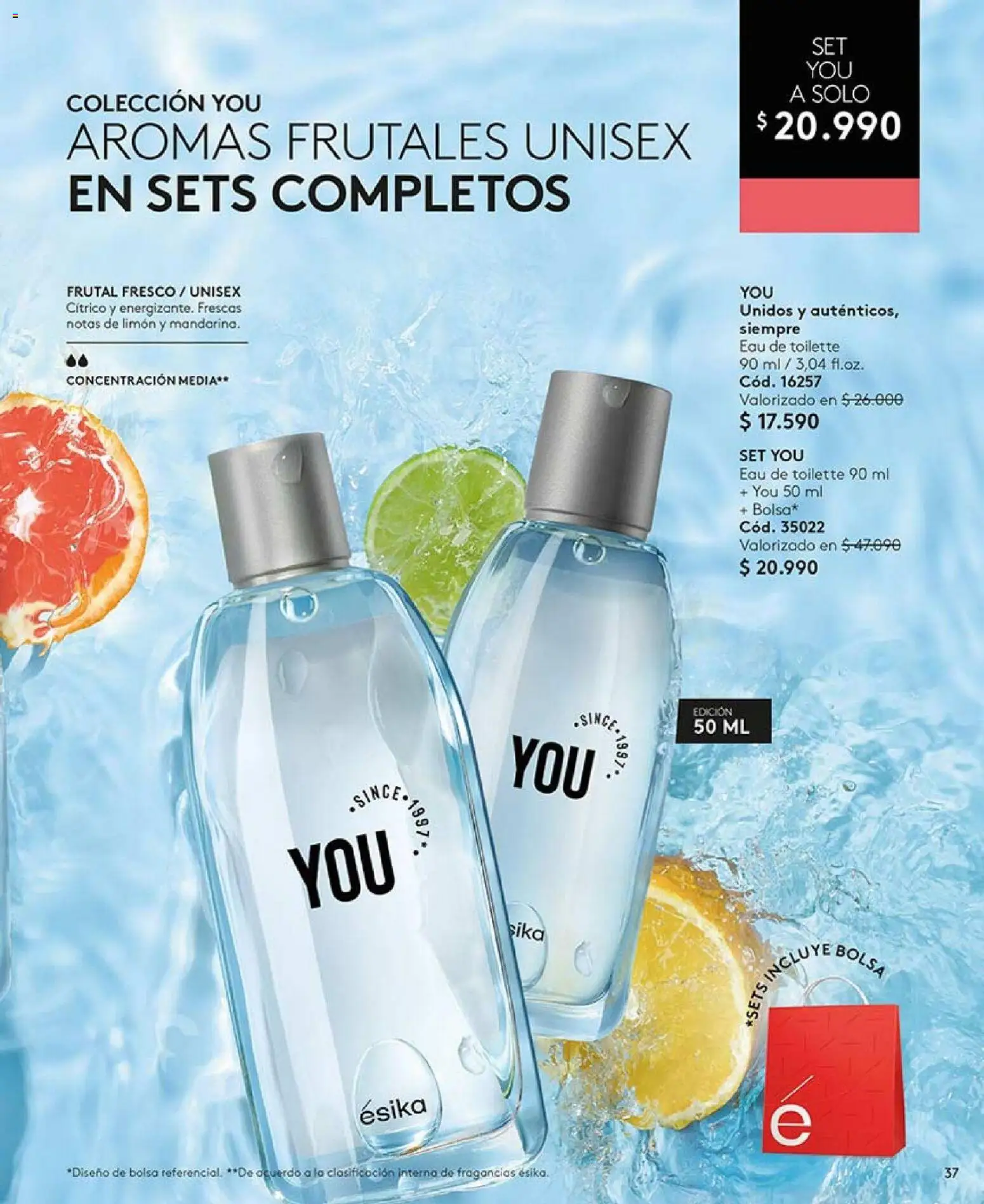 Catálogo Ésika Campaña 1 │ válido desde el 01.01.2026 | Página: 37 | Productos: Bolsa, Limón, Eau de toilette