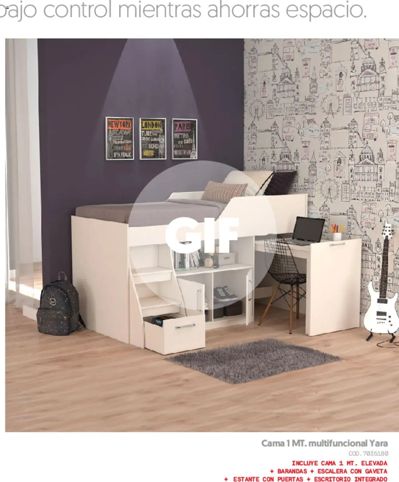 Muebles jamar revista - valida desde el 08.03.2025 | Página: 19 | Productos: Escritorio, Estante, Café, Escalera