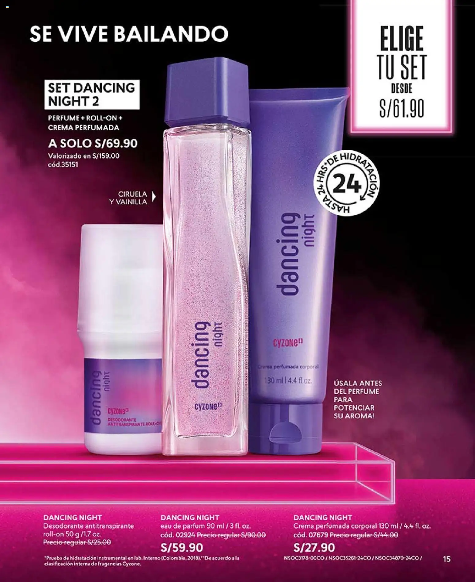 Catálogo CyZone válido desde 21.02.2026 | Página: 15 | Productos: Desodorante, Antitranspirante, Crema, Perfume