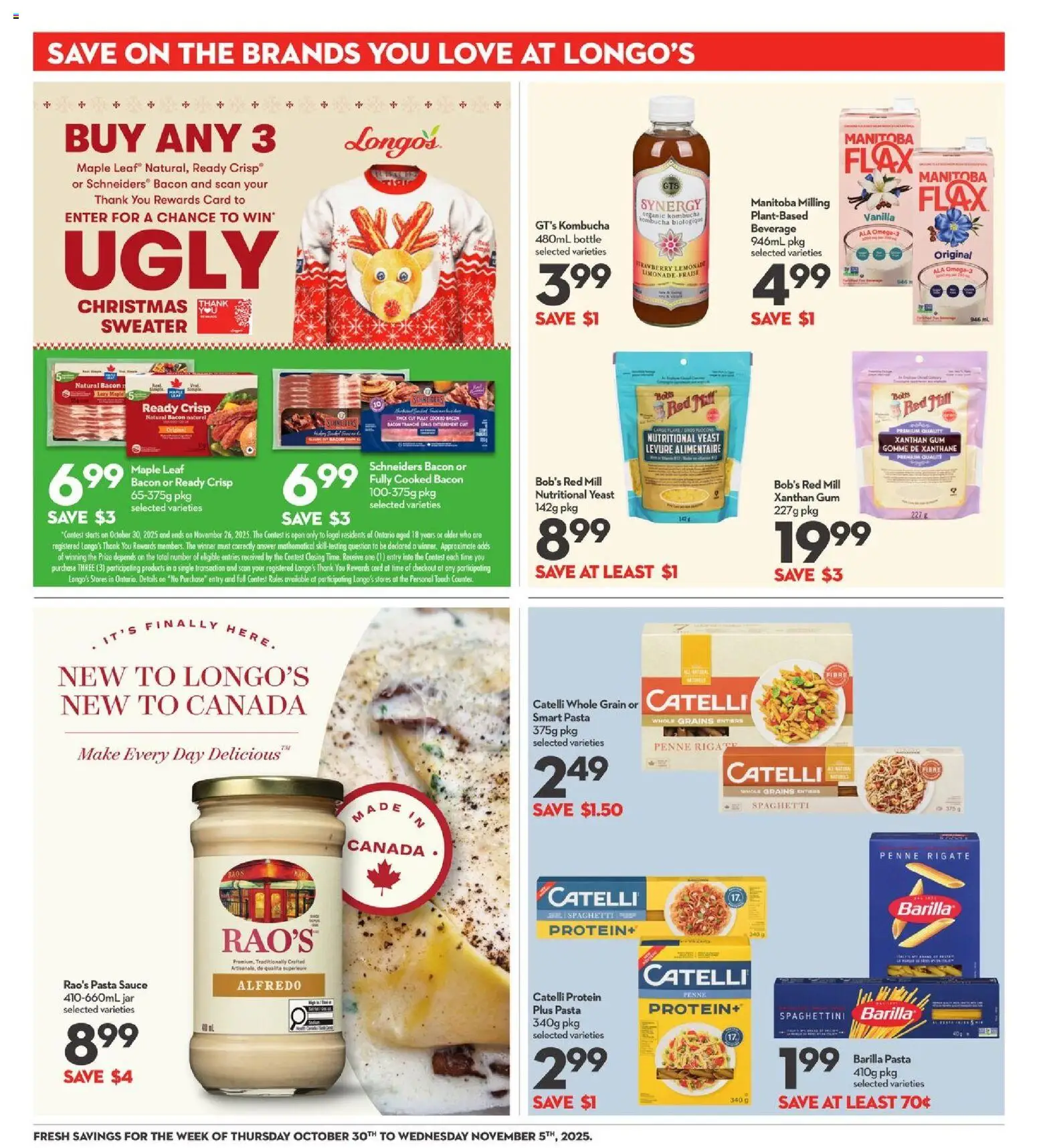 Longo's flyer valid from 30.10.2025 | Page: 21 | Products: Pasta, Sweater