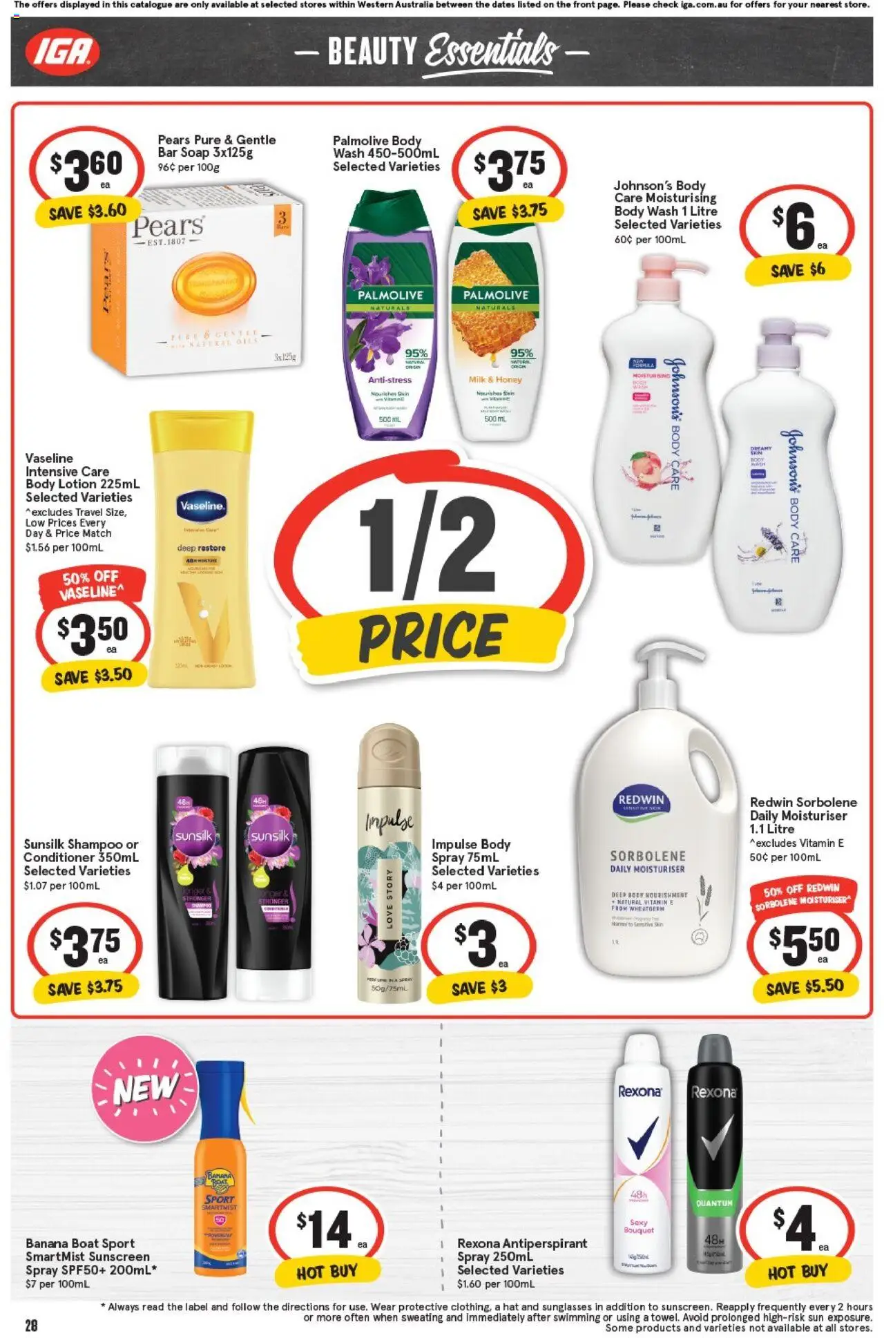 IGA catalogue - valid from 08.10.2025 | Page: 31 | Products: Shampoo, Sunscreen, Sunglasses, Sensitive skin