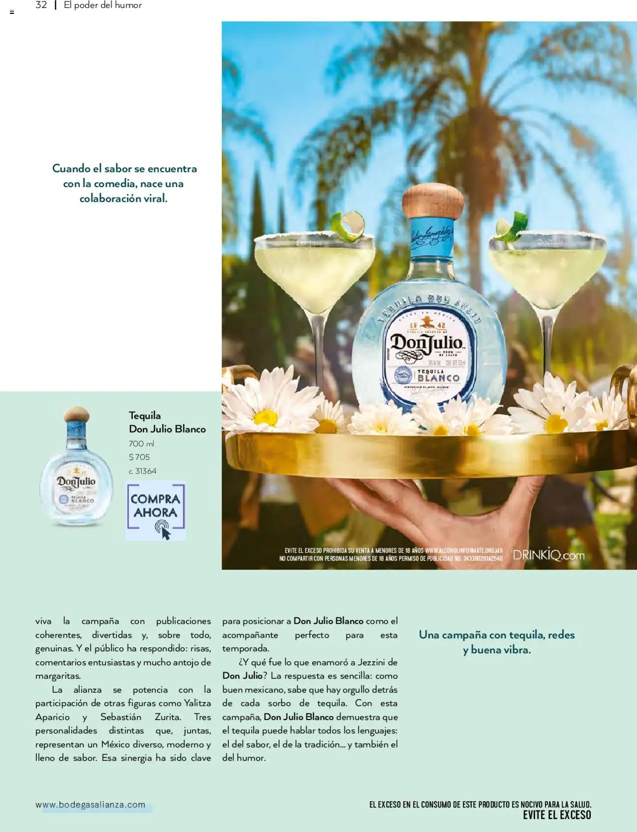 Nuevas ofertas de Bodegas Alianza válidas en toda la República Mexicana desde el 01.07.2025. ¡Encuentra las mejores ofertas en Bodegas Alianza catálogo Cava Morada! | Página: 34 | Productos: Tequila, Sobre, Campana