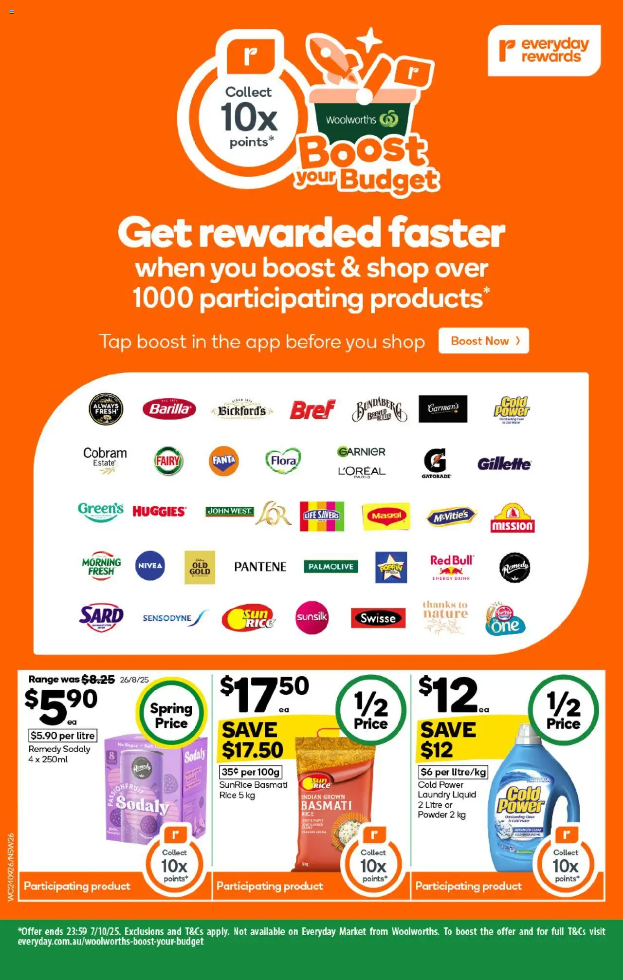 Woolworths catalogue - valid from 24.09.2025 | Page: 26 | Products: Energy drink, Tap, Water, Laundry