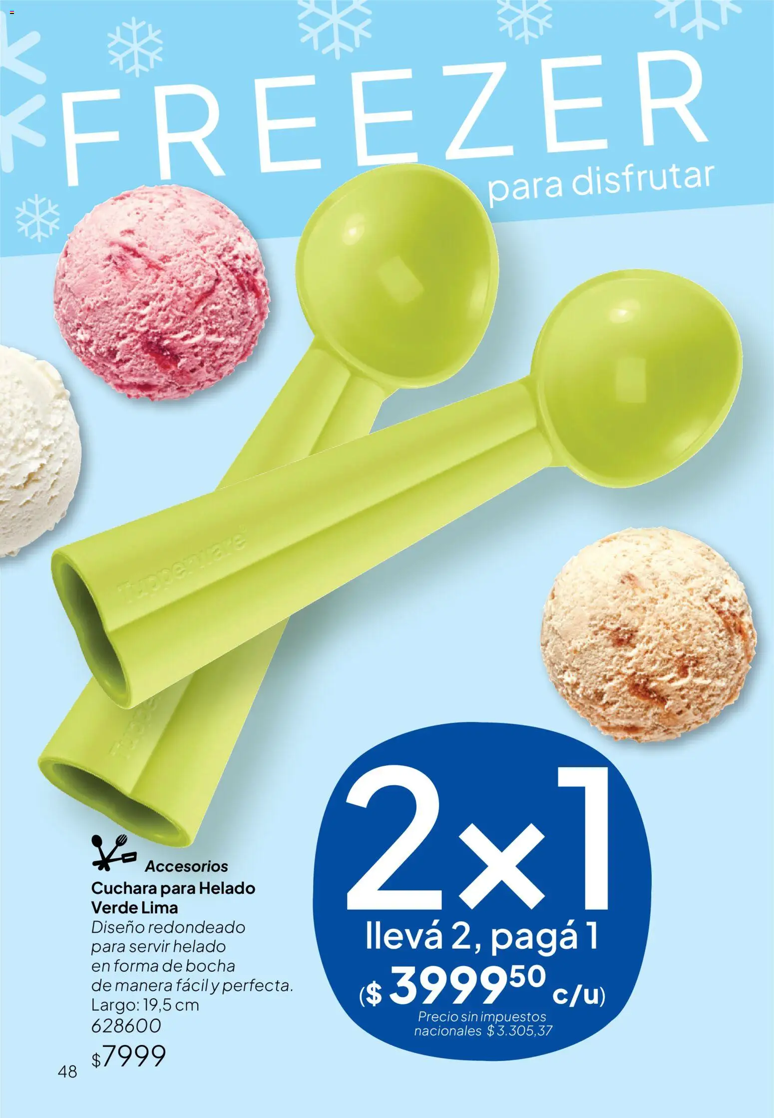 Tupperware Folleto │ válido desde el 28.04.2026 | Página: 49 | Productos: Helado, Cuchara, Lima, Freezer