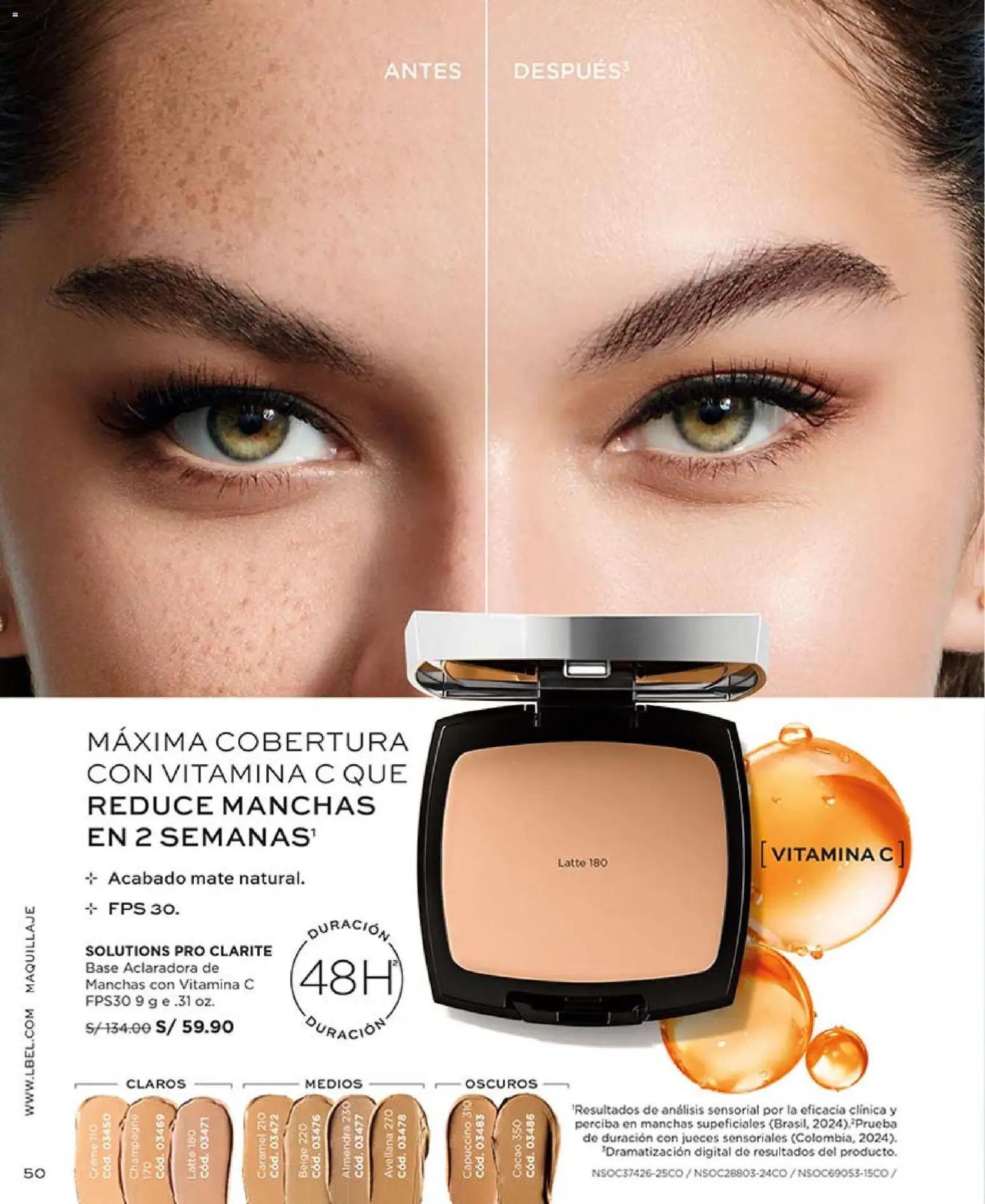 Catálogo L'Bel válido desde 21.02.2026 | Página: 50 | Productos: Maquillaje