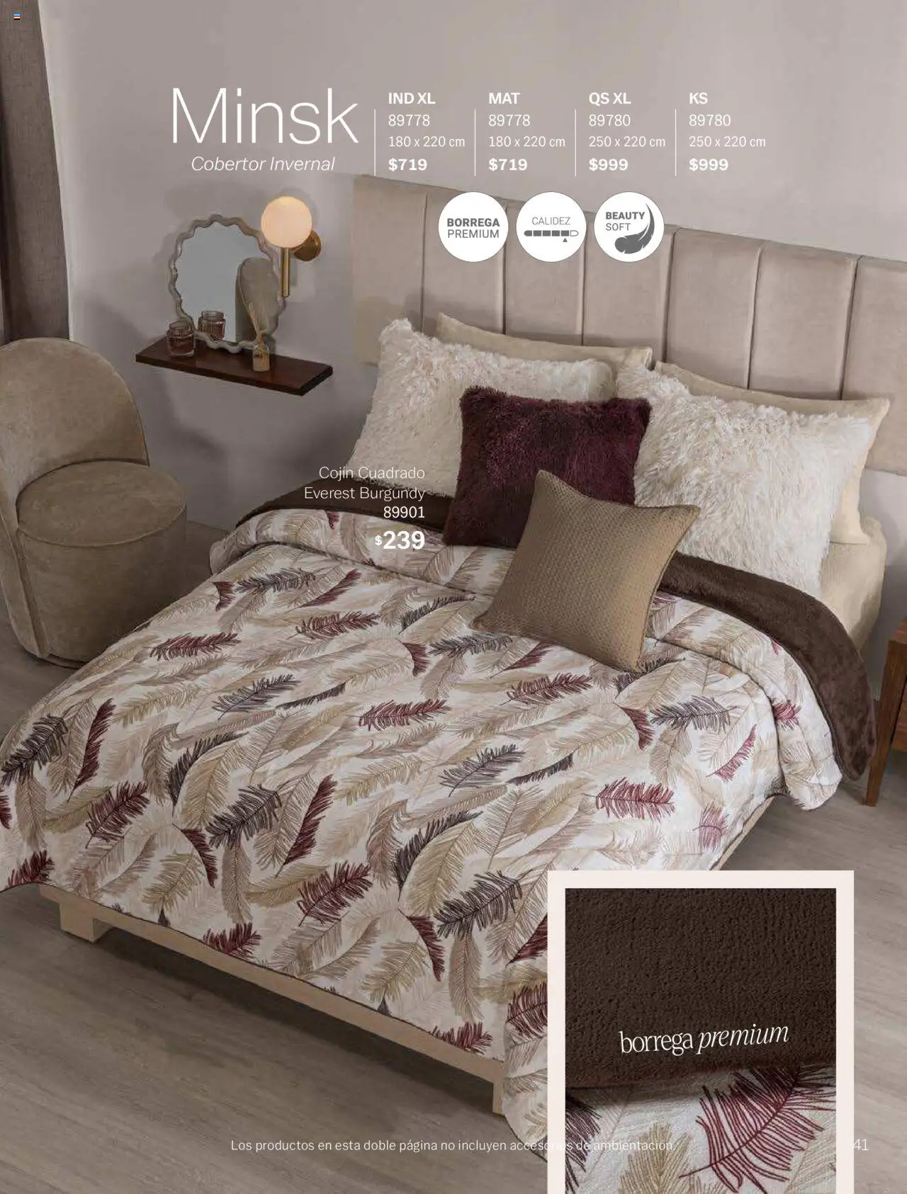 Nuevas ofertas de Vianney válidas en toda la República Mexicana desde el 15.08.2025. ¡Encuentra las mejores ofertas en Vianney - Catálogo Invierno! | Página: 43 | Productos: Cobertor