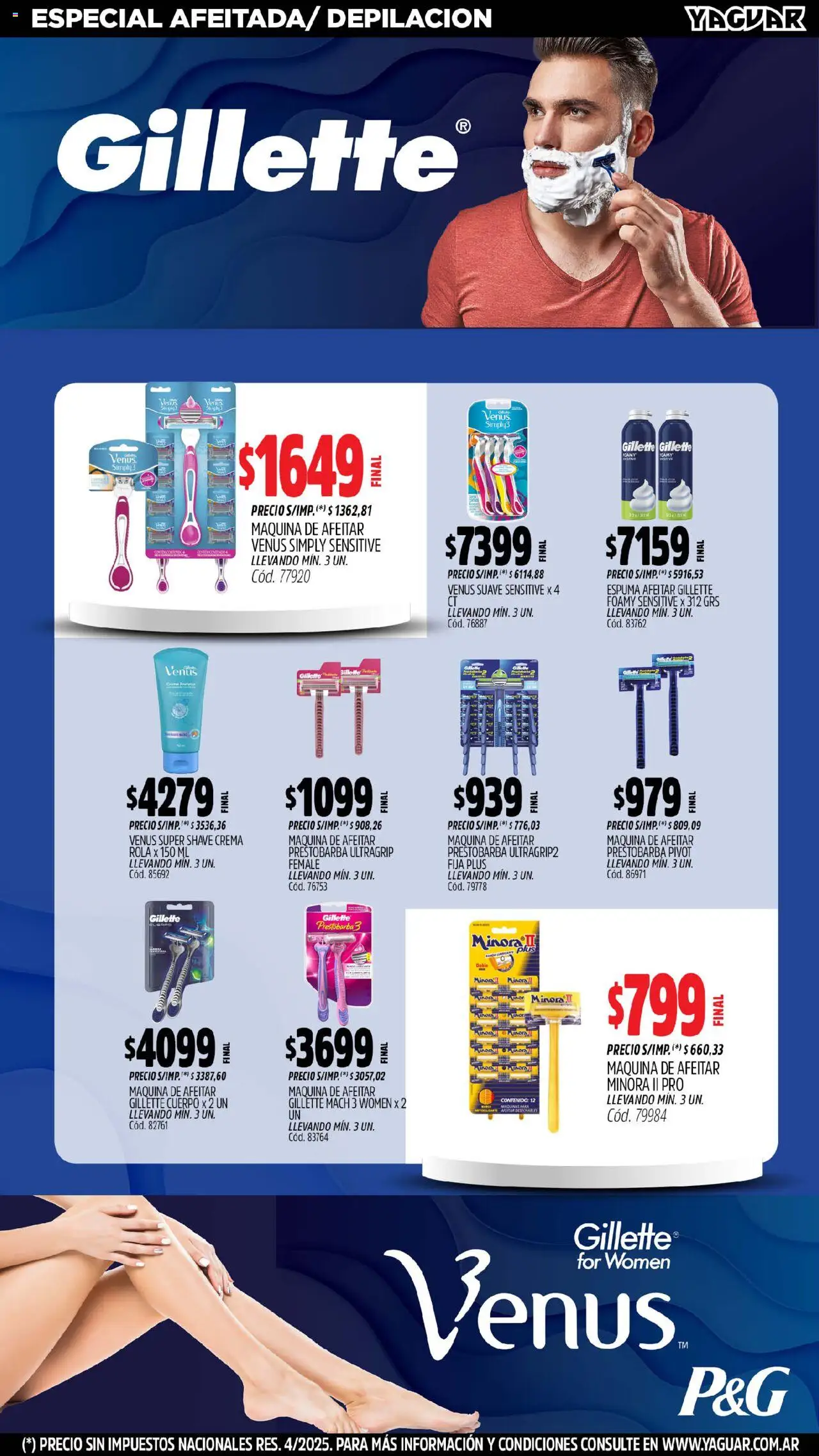 Yaguar - Tigre │ válido desde el 11.08.2025 | Página: 29 | Productos: Maquina de afeitar, Espuma, Crema