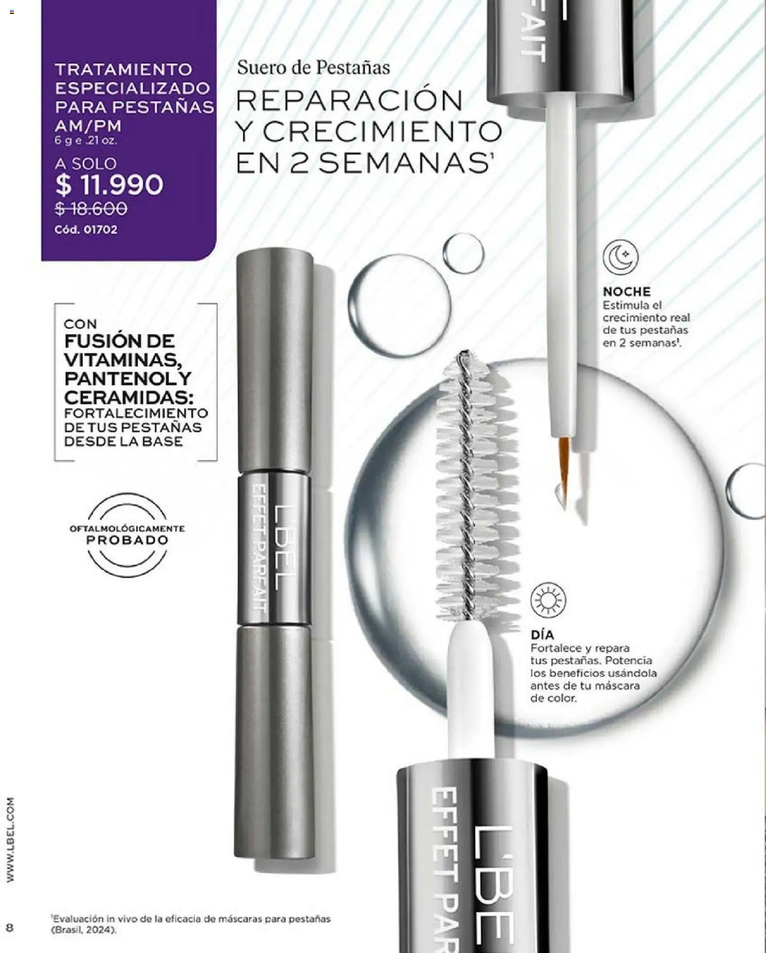 Catálogo L'Bel Campaña 1 │ válido desde el 01.01.2026 | Página: 8 | Productos: Máscara, Base