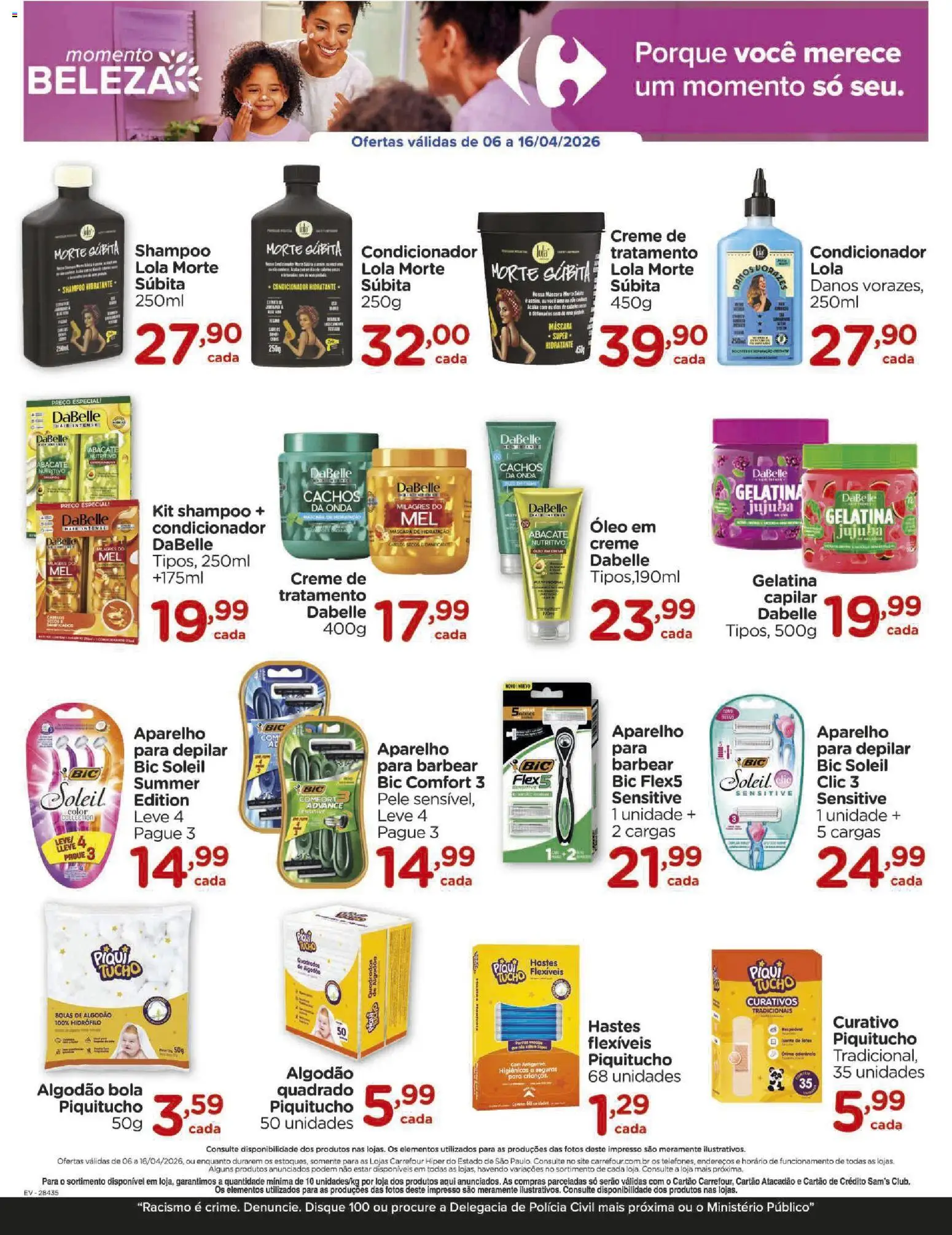 Carrefour Folheto - válido de 06.04.2026 | Página: 11 | Produtos: Shampoo, Lula, Creme, Gelatina