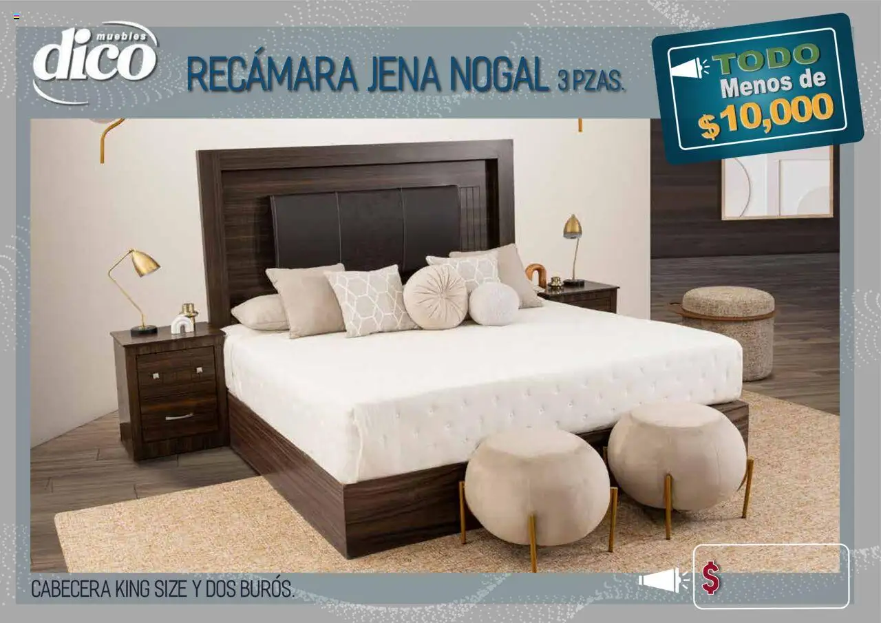 Nuevas ofertas de Muebles Dico válidas en toda la República Mexicana desde el 15.10.2025. ¡Encuentra las mejores ofertas en Muebles Dico - Catálogo TODO menos de 10000! | Página: 7 | Productos: Cabecera