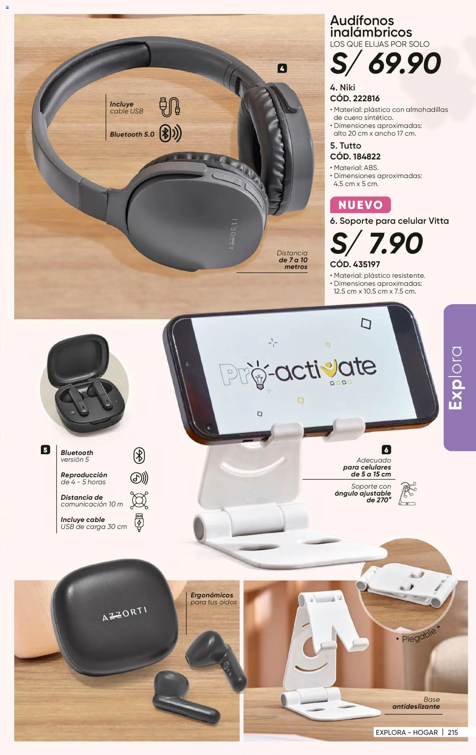 Catálogo Azzorti válido desde 14.04.2026 | Página: 219 | Productos: Audífonos, Cable, USB, Celular