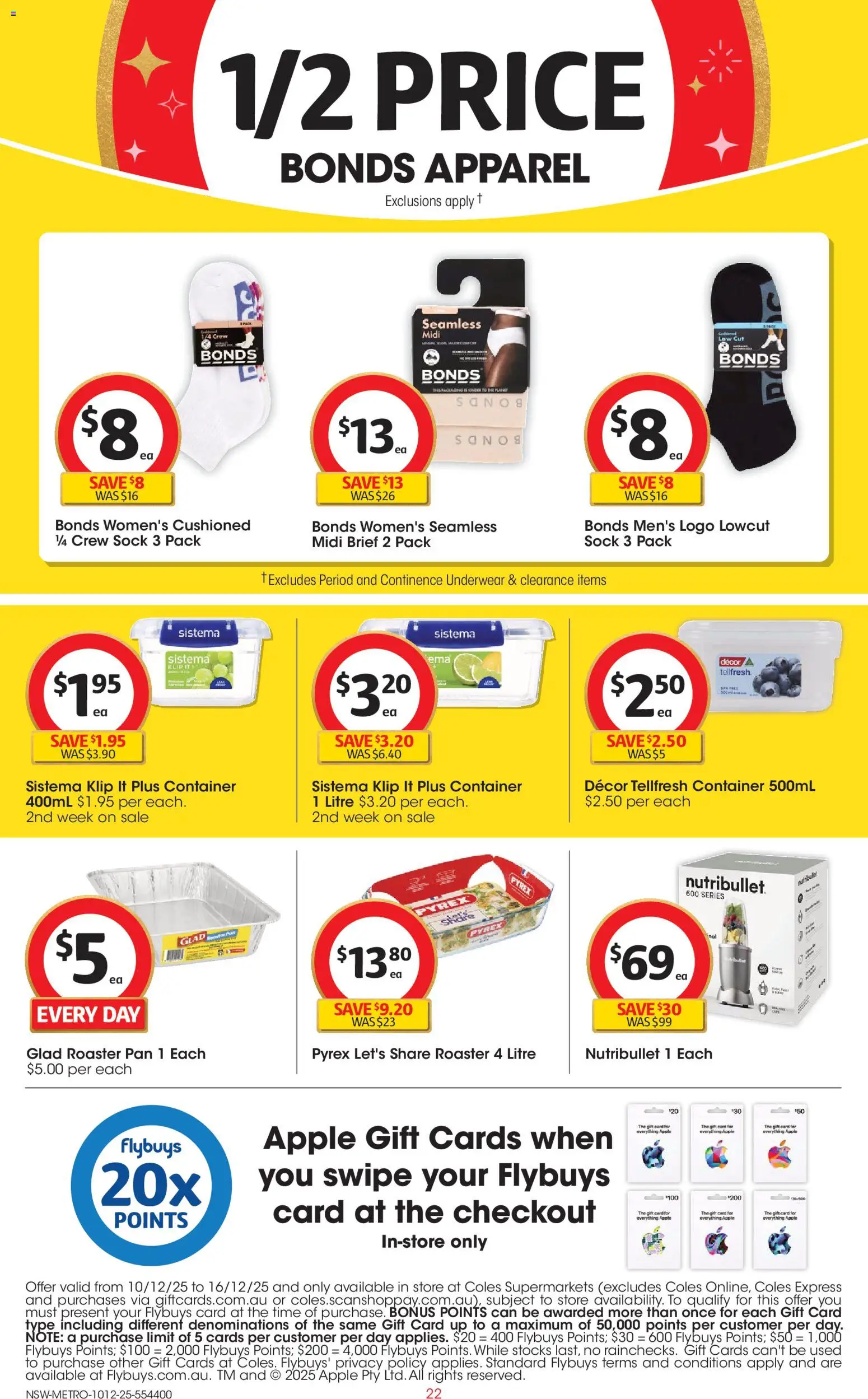 Coles catalogue - valid from 10.12.2025 | Page: 22 | Products: Decor, Underwear