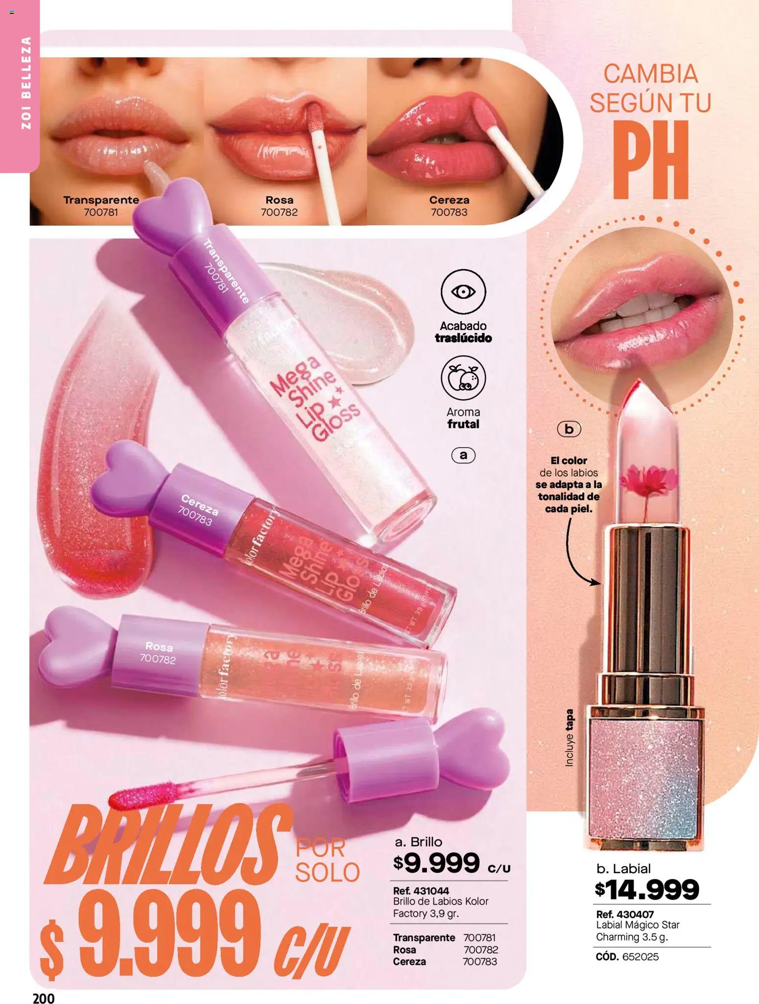 Carmel revista - valida desde el 01.04.2026 | Página: 200 | Productos: Brillo, Brillo de labios