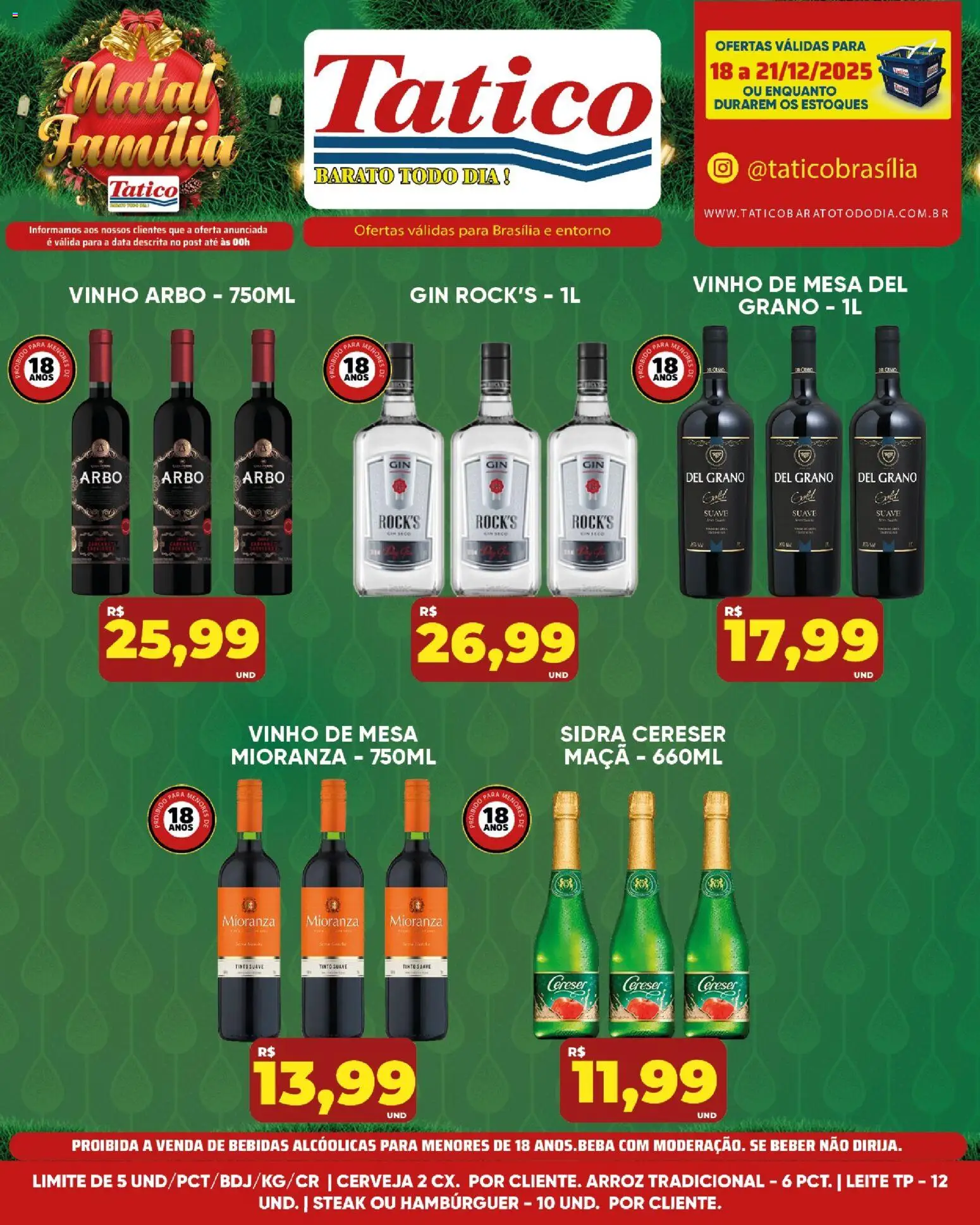Tatico Folheto - válido de 19.12.2025 | Página: 38 | Produtos: Mesa, Leite, Cerveja, Gin