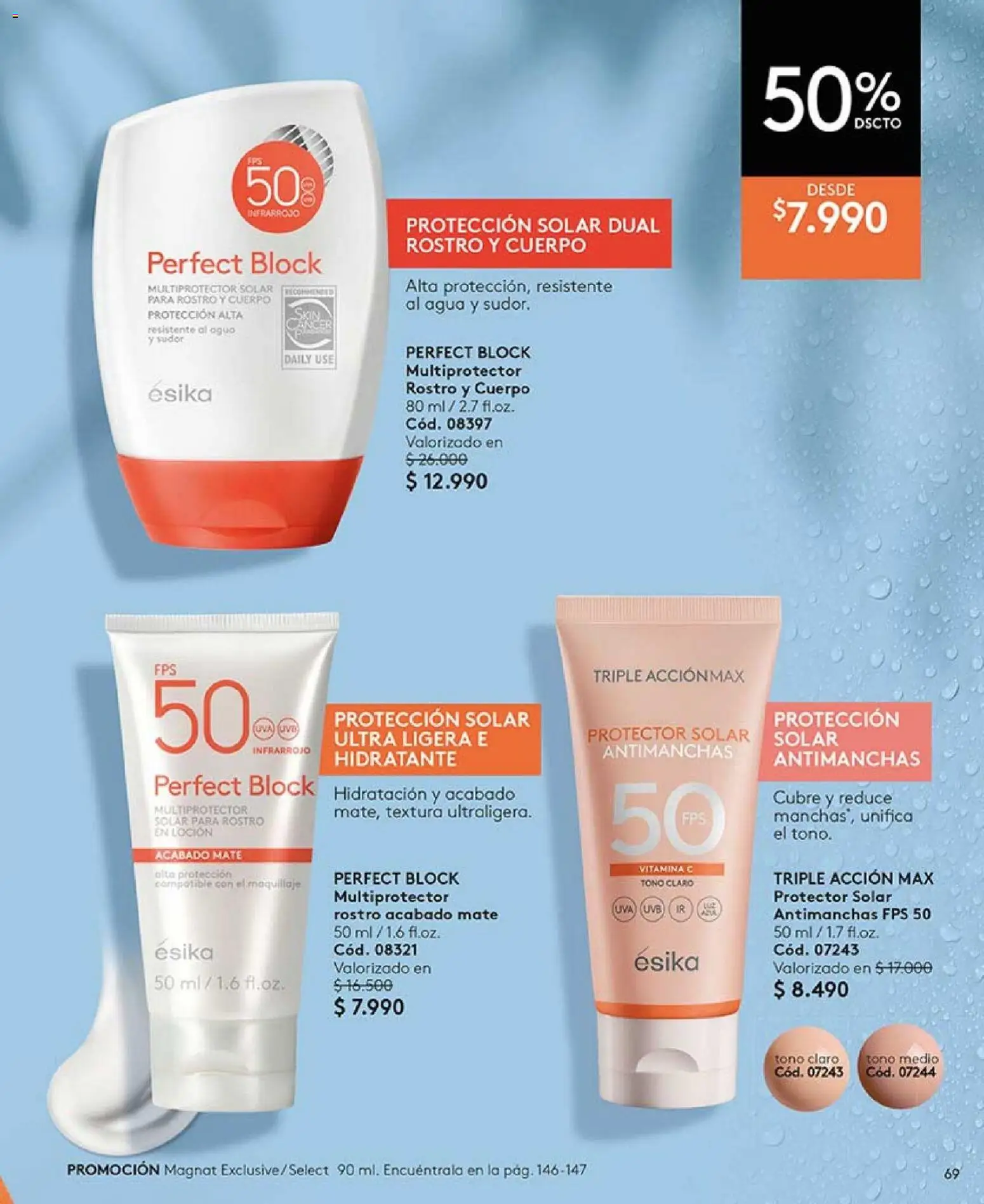 Catálogo Ésika Campaña 3 │ válido desde el 01.02.2026 | Página: 73 | Productos: Loción, Agua, Maquillaje, Protector solar